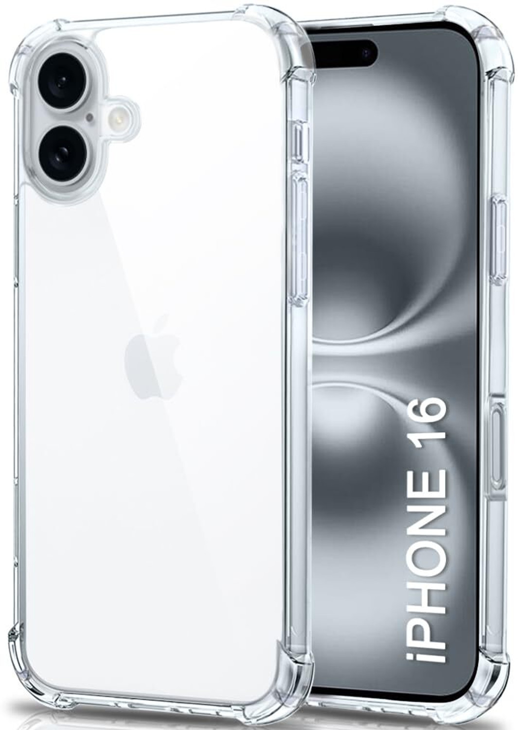 Image of CloakedShield Back Cover for iPhone 16 Case with Raised Camera Edge & Four Corner Protection