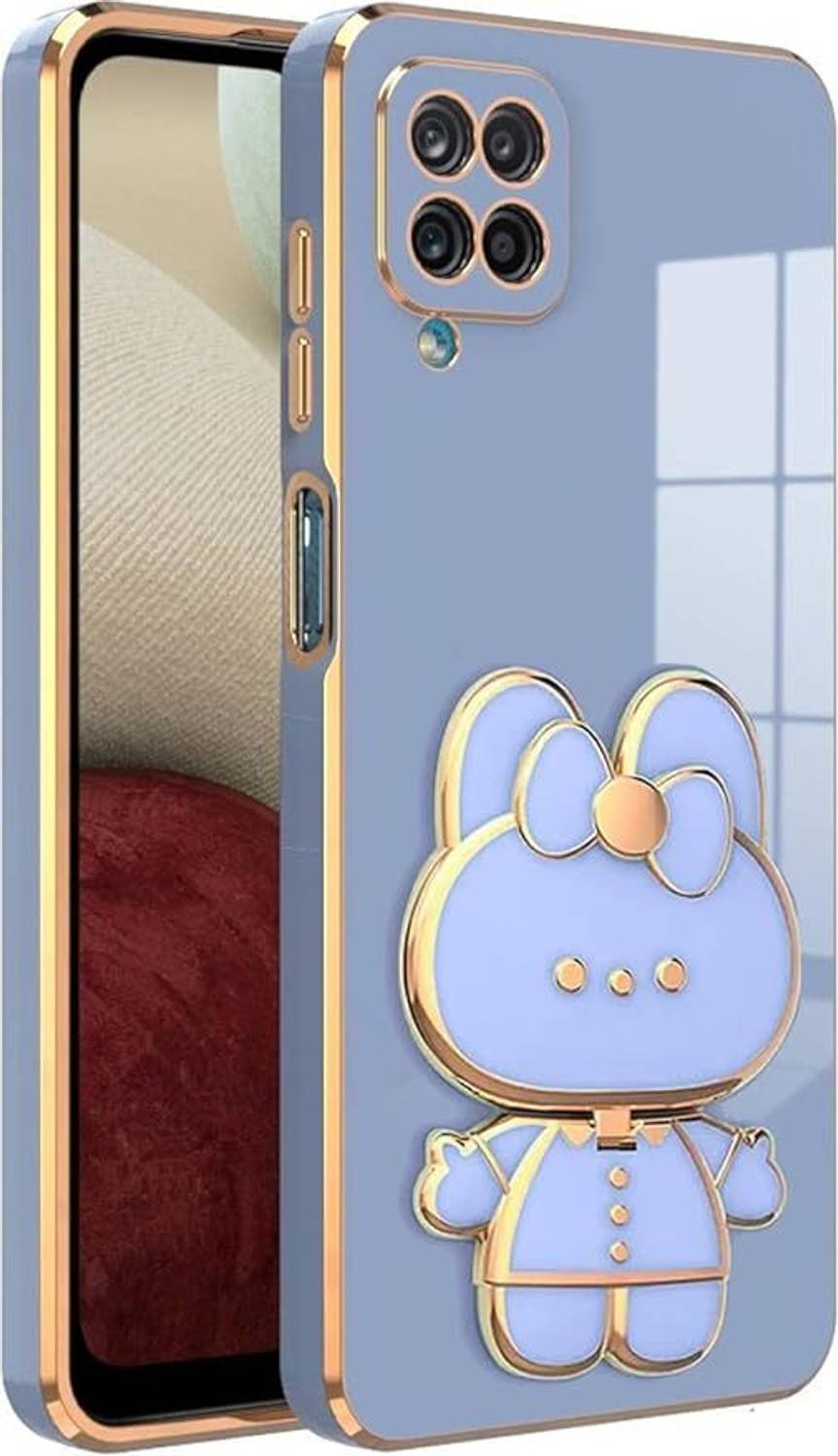 A3sprime Back Cover for Samsung Galaxy M62, F62 with Cute 3D Cartoon Shaped Folding Mobile Stand Holder