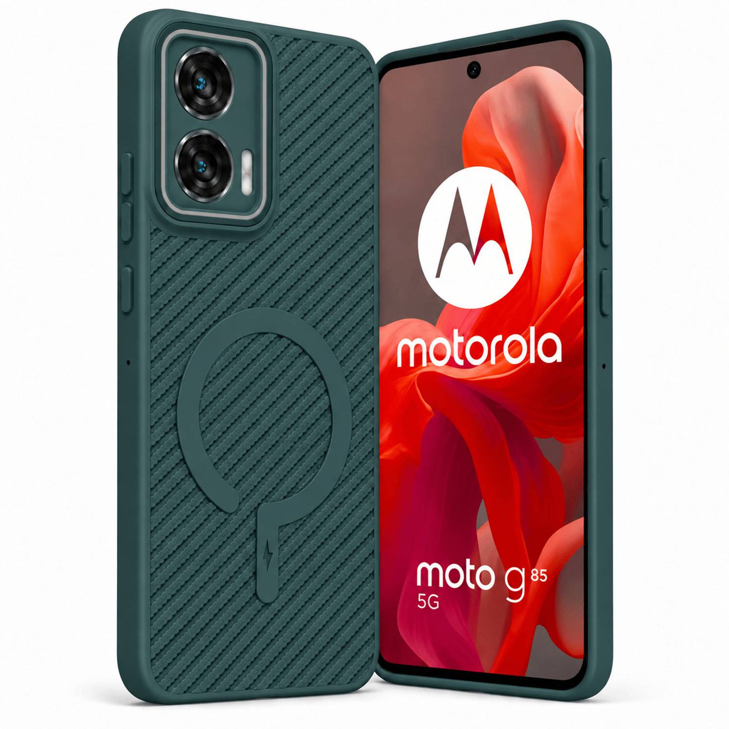 ArmourPro Back Cover for MOTOROLA G96 5G, Moto G96, G96, Carbon Fiber Magsafe Case