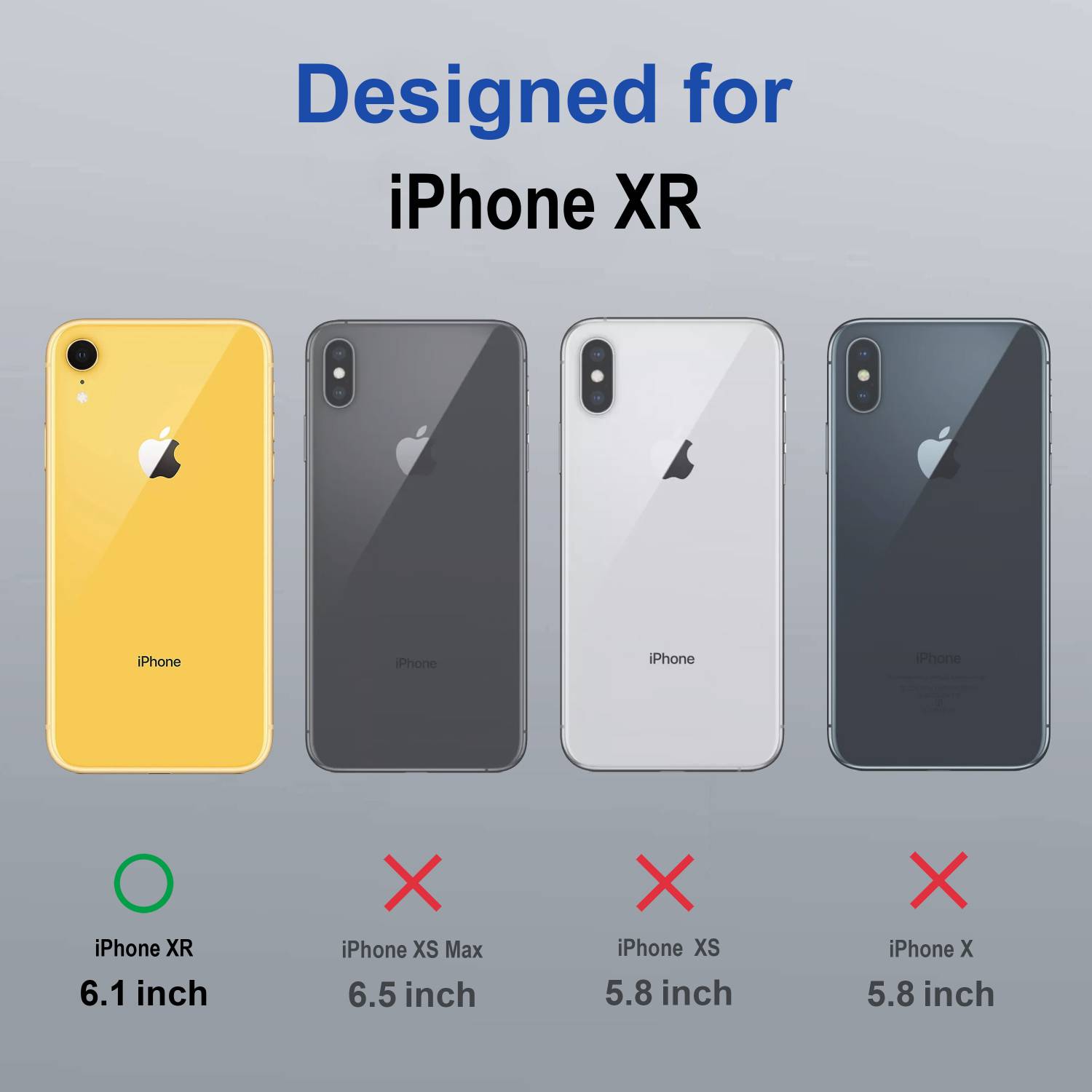 King Maker Back Cover for Apple iPhone XR Black - Image 2