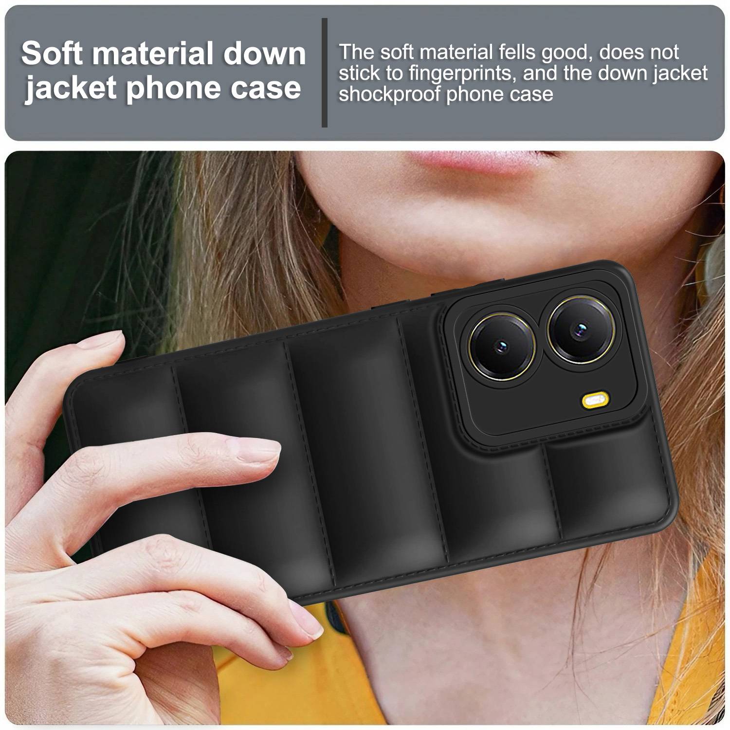 Plus Back Cover for Poco X7 Pro 5G Black - Image 5