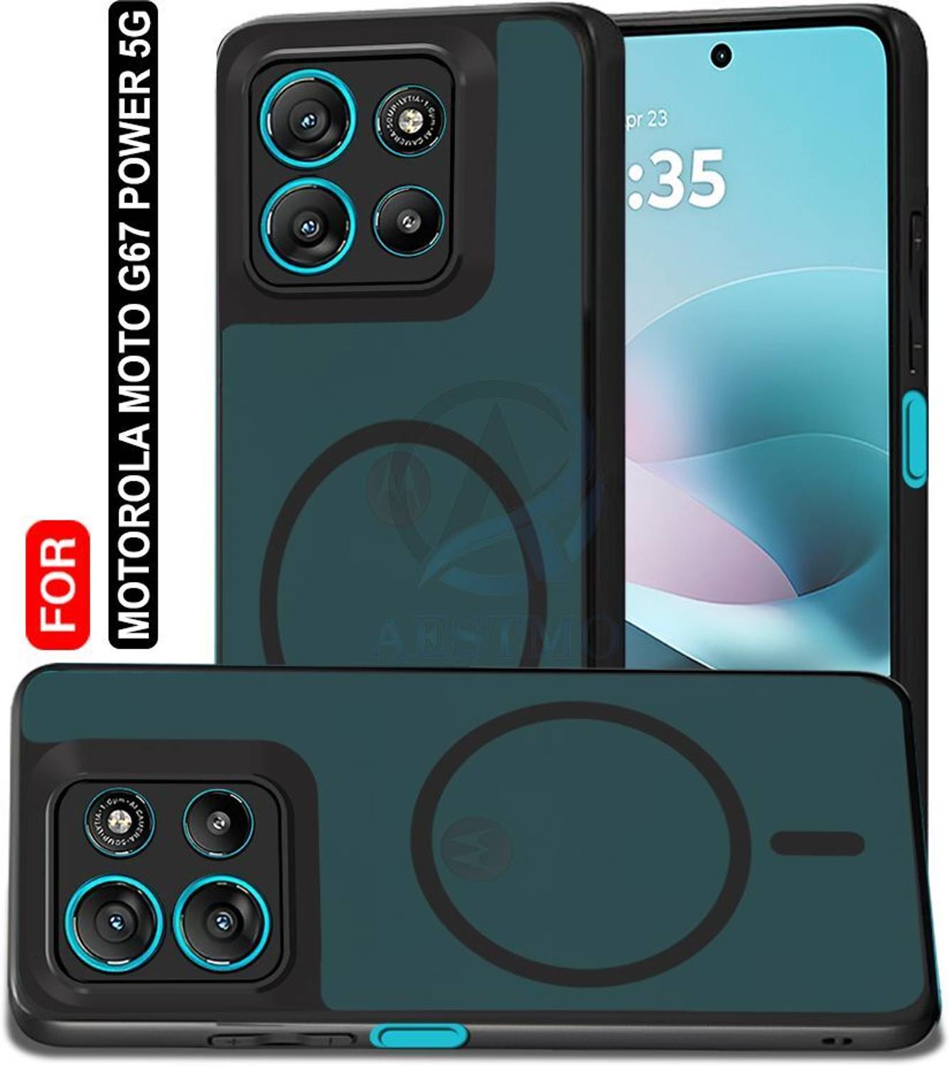 AESTMO Back Cover for Moto G67 Power 5G