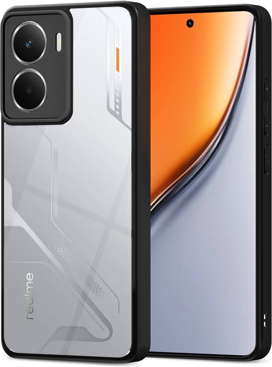 Pikkme Back Cover for realme P3 5G Black - Image 1