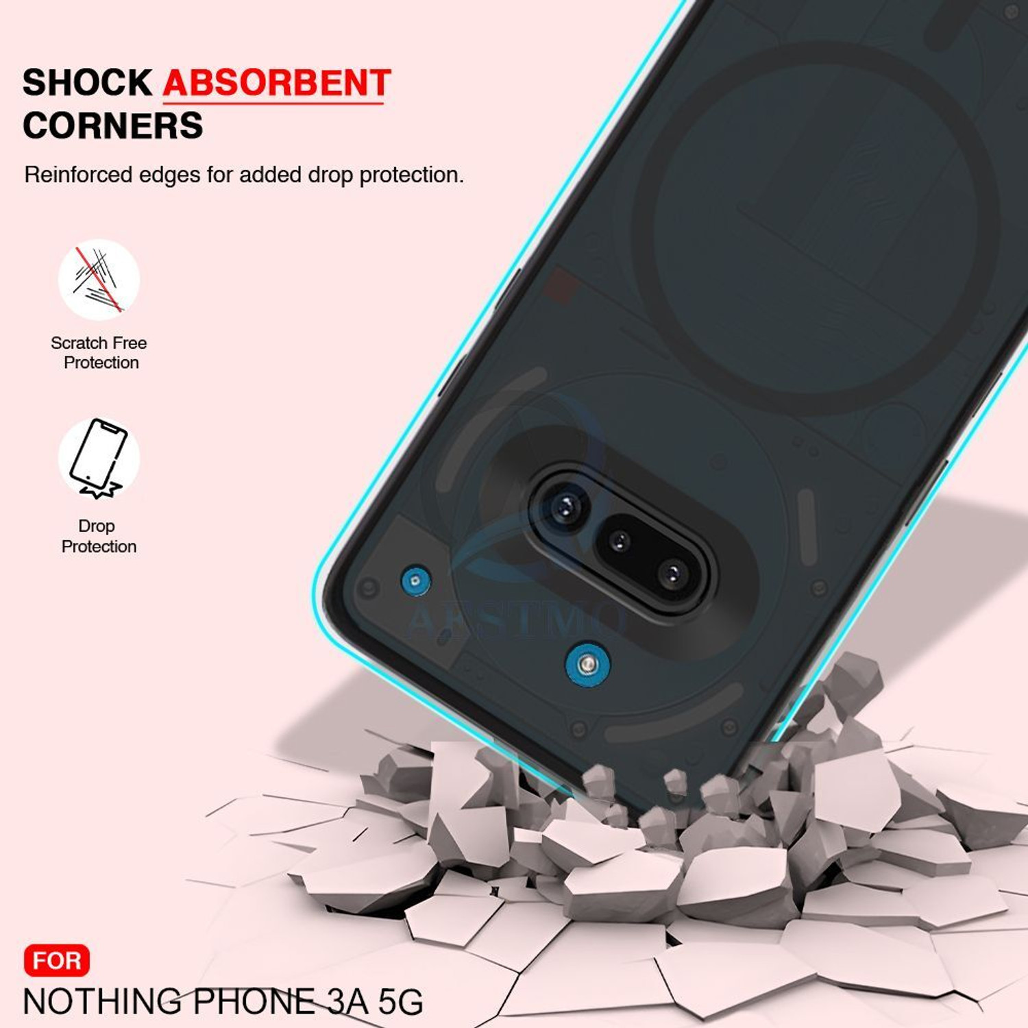 Image of AESTMO Back Cover for Nothing Phone (3a)