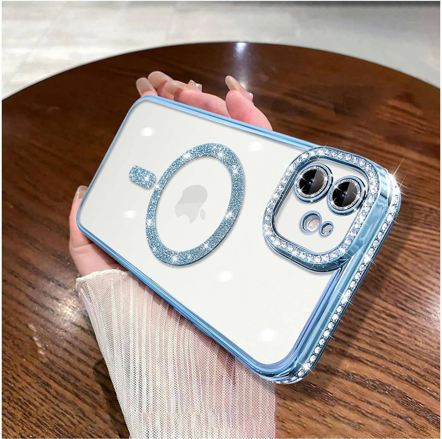 AMEYAA Back Cover for Apple iPhone 11 Magsafe Glitter Diamond Camera Protector,Luxury Plated - AMEYAA : Flipkart.com
