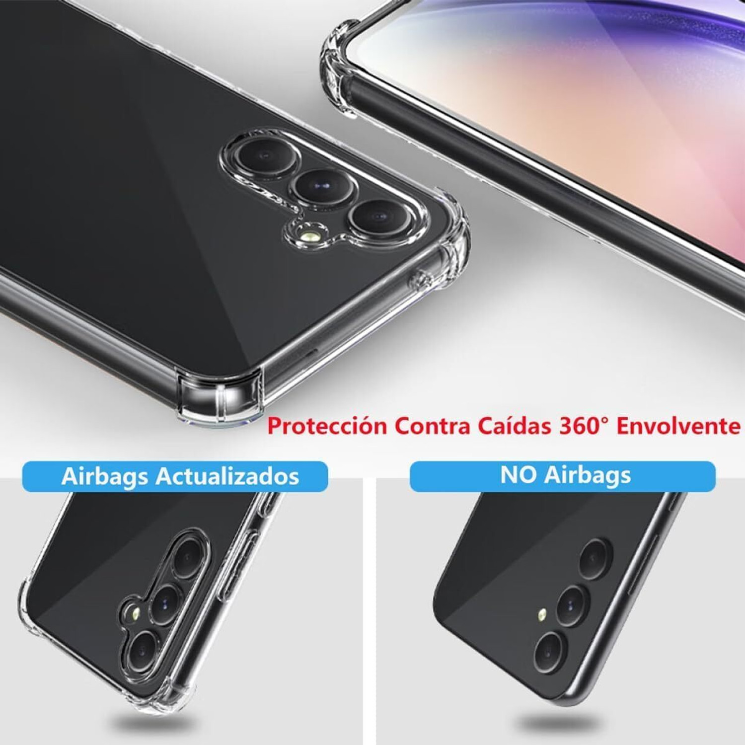 Image of Suriilo Bumper Case for Samsung Galaxy S23 FE 5G Back Cover Silicon Case