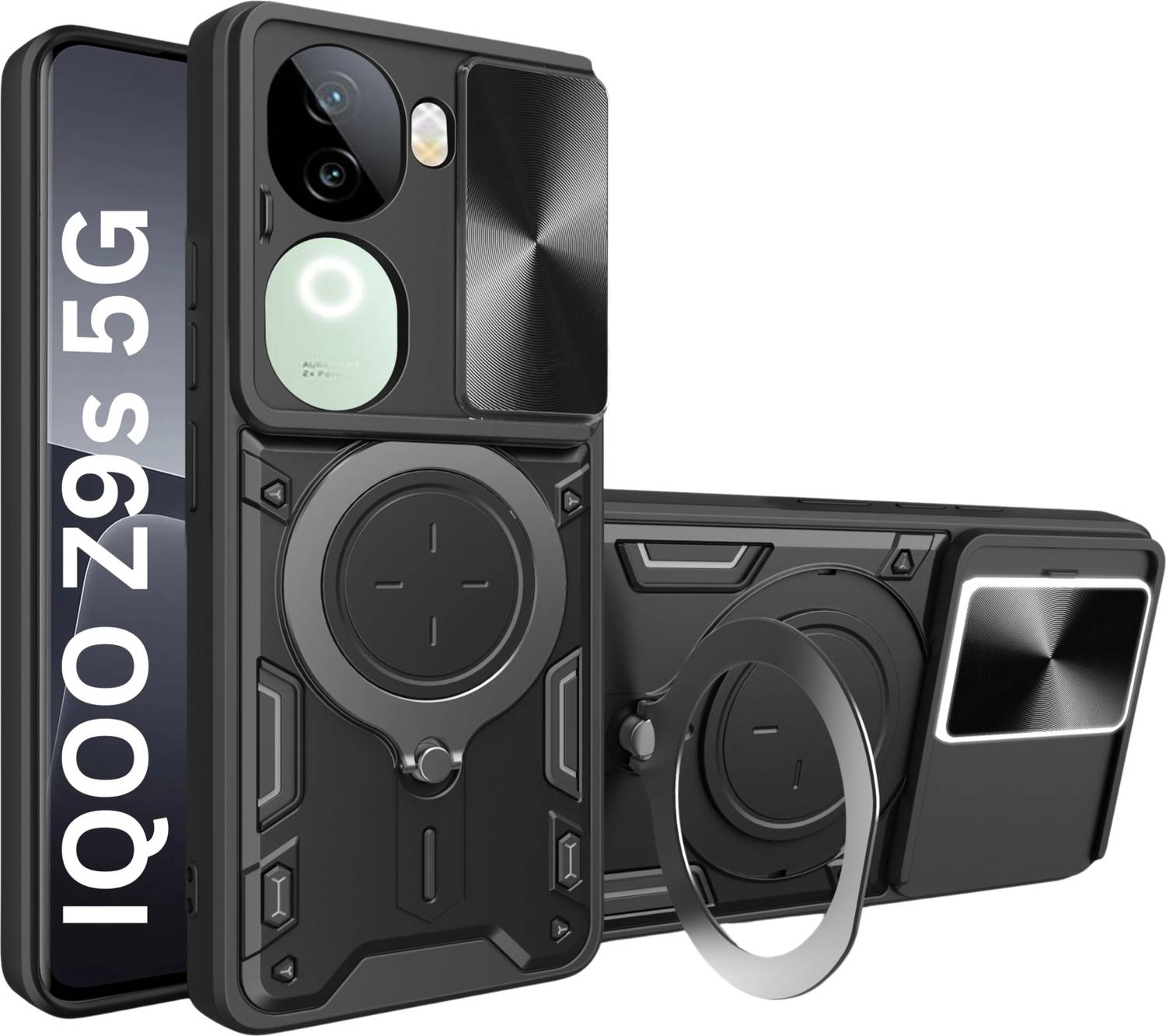 Flipkart SmartBuy Back Cover for iQOO Z9s 5G Black - Image 1