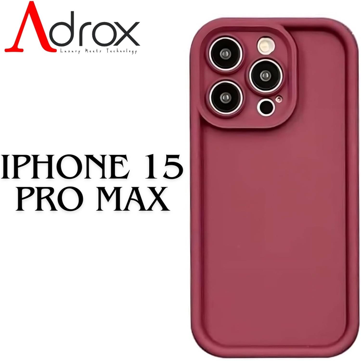 adrox Back Cover for iPhone 15 Pro Max