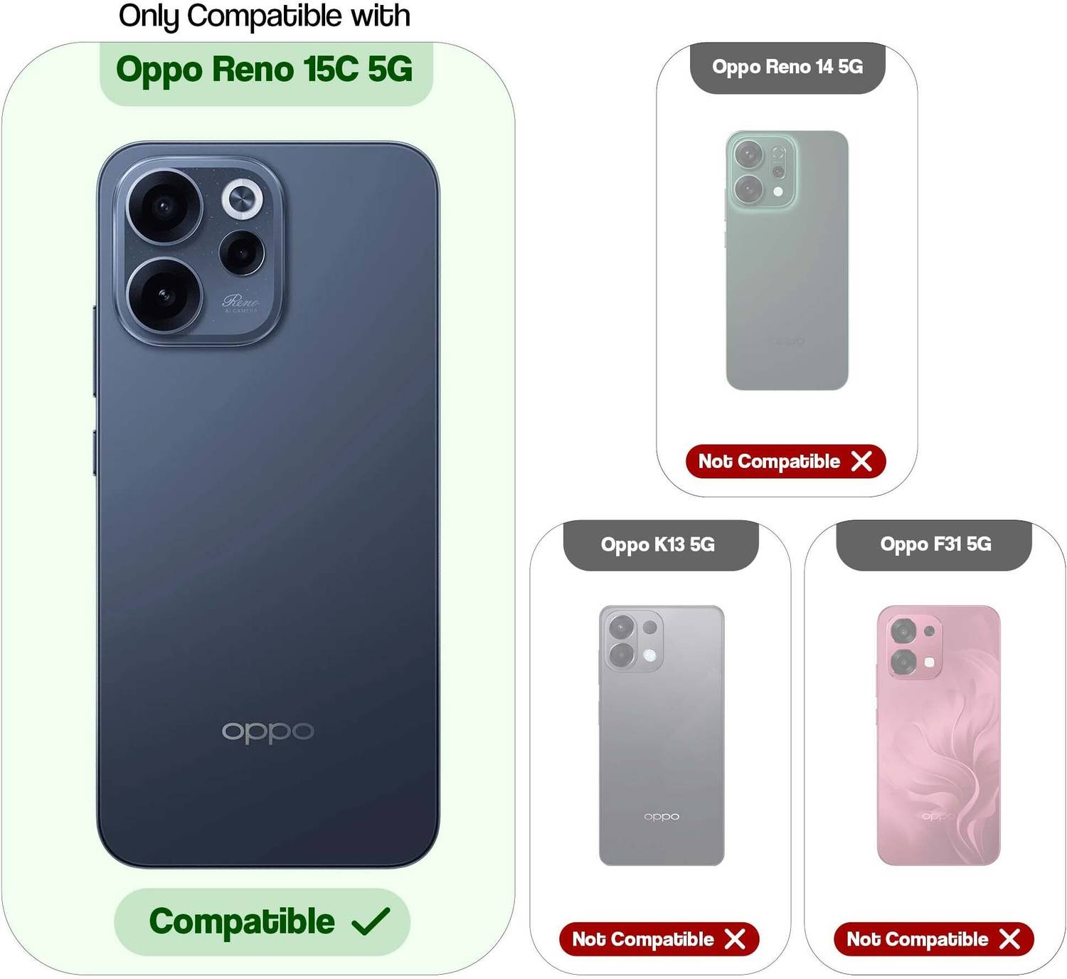 Mr. Case Back Cover for Oppo Reno 15C 5G Blue - Image 2