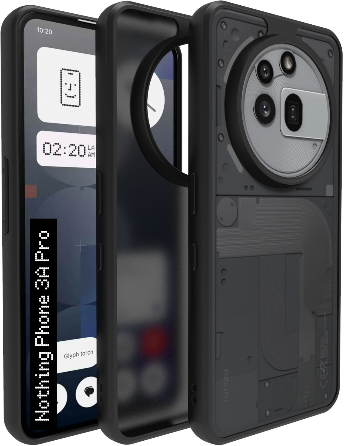 Image of RIGGEAR Back Cover for Nothing Phone (3a) Pro (Matte)