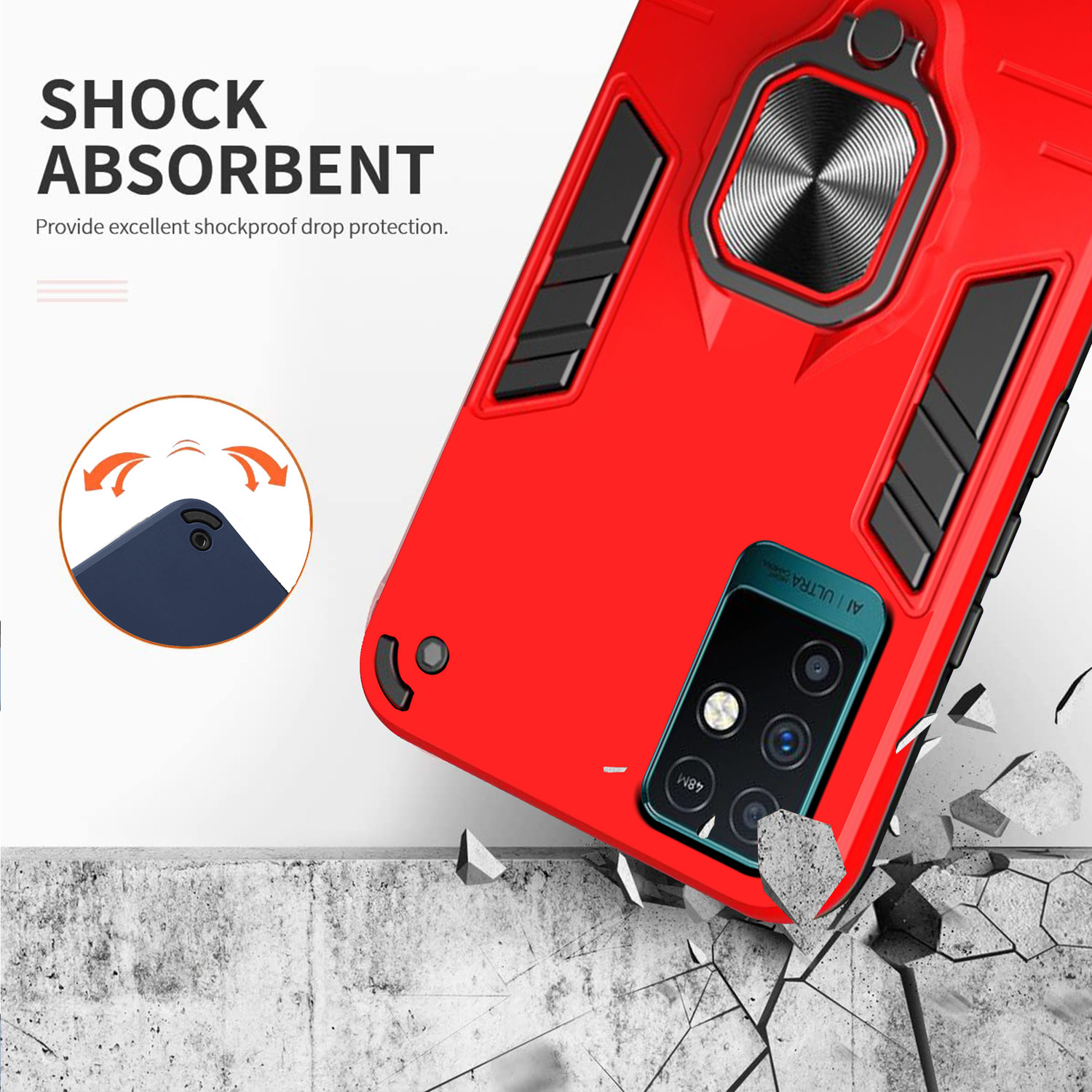 Image of SMARTPOCKET Back Cover for Infinix Note 10