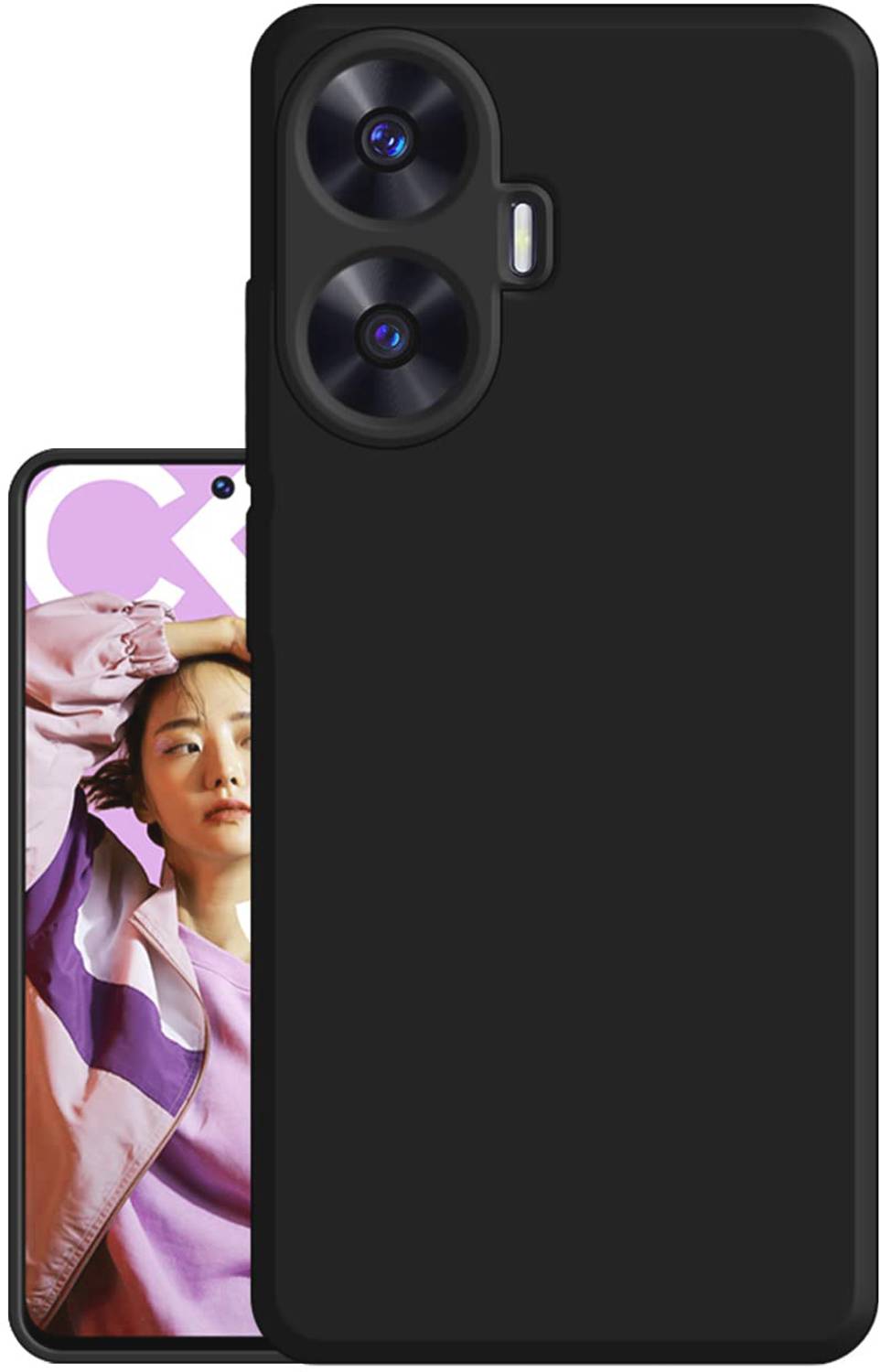 ASMANTIC Back Cover for REALME C55