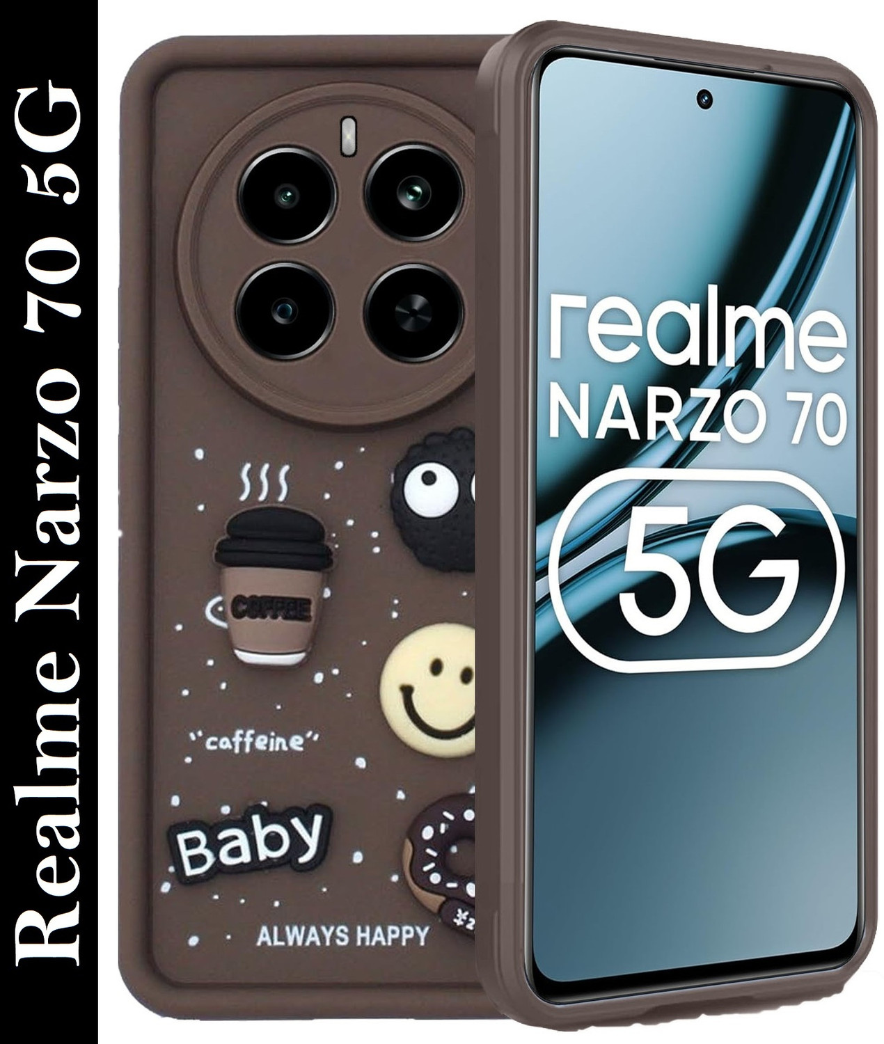 Image of MOBIDEER Back Cover for Realme Narzo 70 Series, Realme 12 Pro / plus, Realme P1 / Pro, Realme Narzo 70 Series