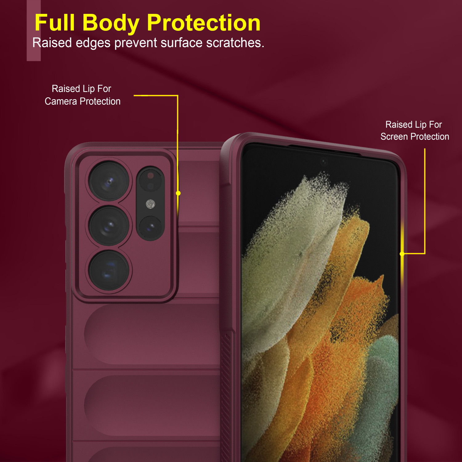 Image of Zapcase Back Cover for Samsung Galaxy S21 Ultra