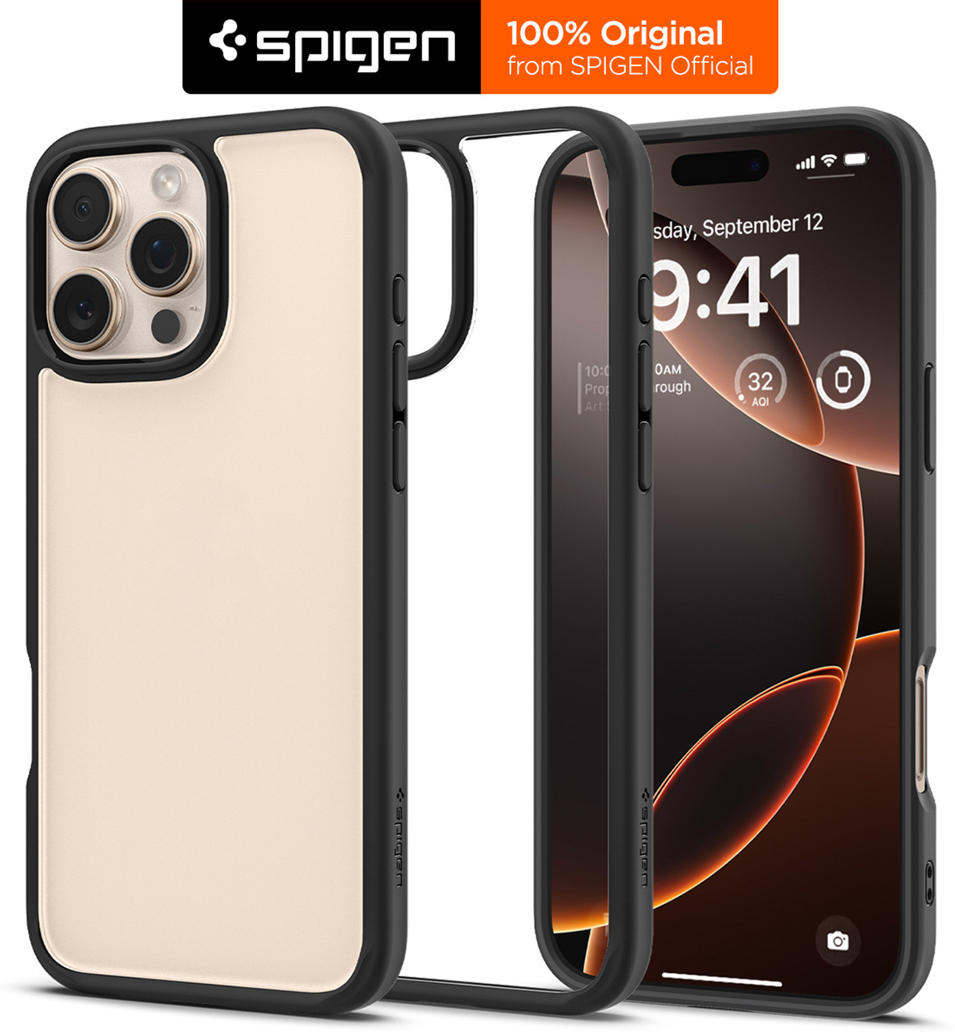 Image of Spigen Back Cover for Apple iPhone 16 Pro