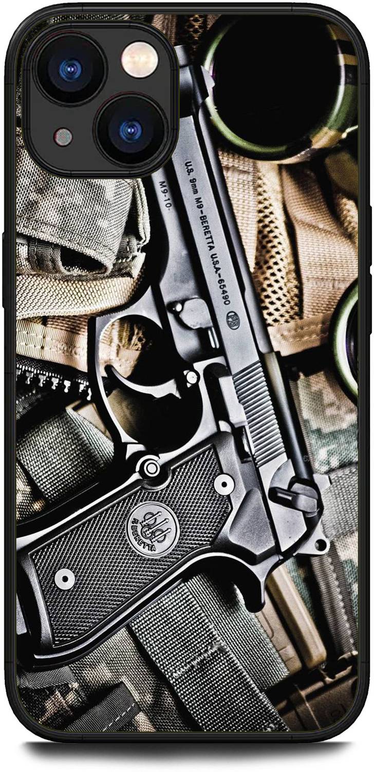 INDICRAFT Back Cover for APPLE iPhone 15 GUN, PISTOL, ARMY, WEAPON,  REVOLVER, MILITARY - INDICRAFT : Flipkart.com