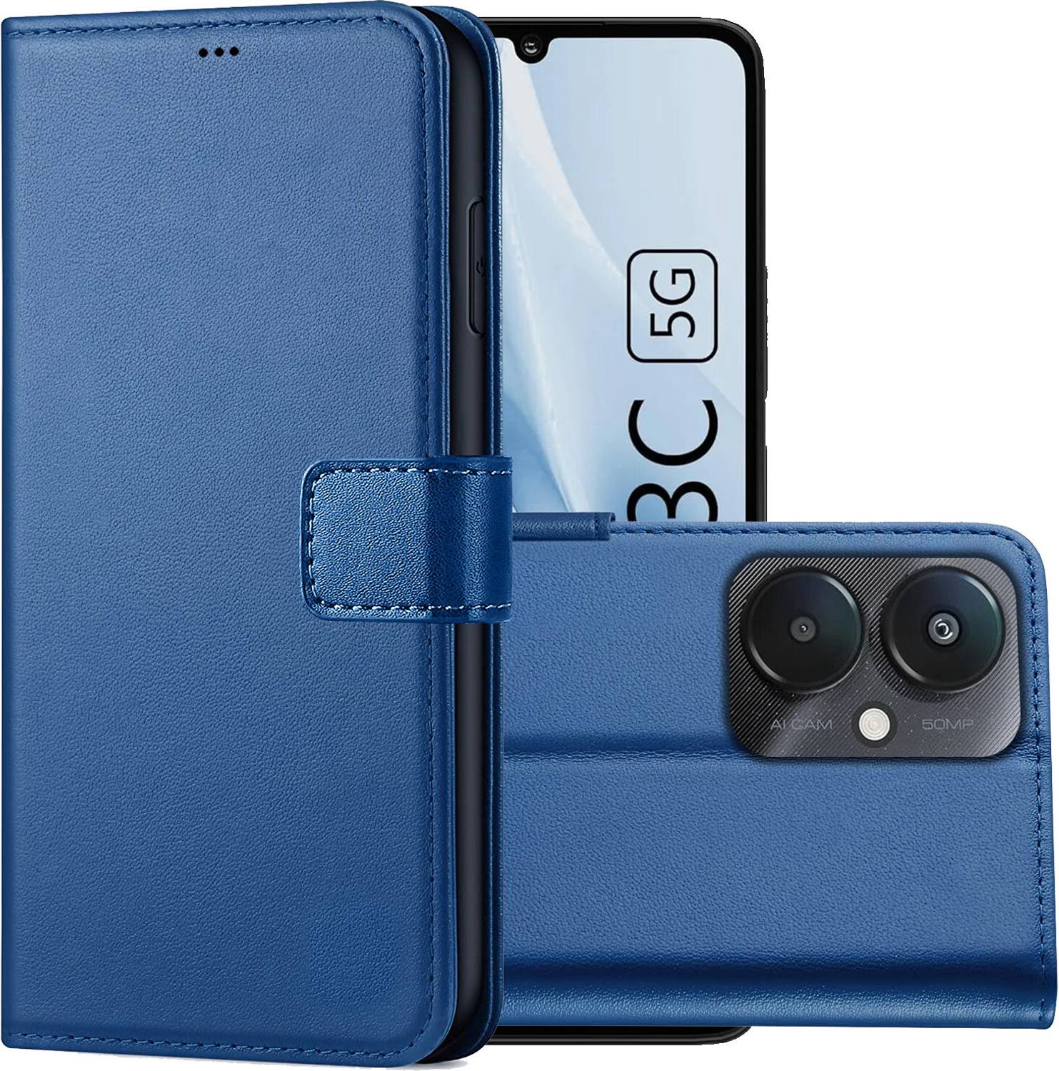 goriseon Back Cover for Redmi 13C 5G Blue - Image 2