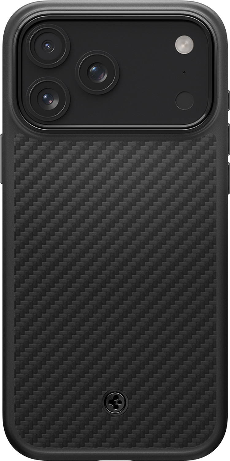 Image of Spigen Back Cover for iPhone 18 Pro (Black, Magsafe, Aramid Fiber, Pack of: 1)