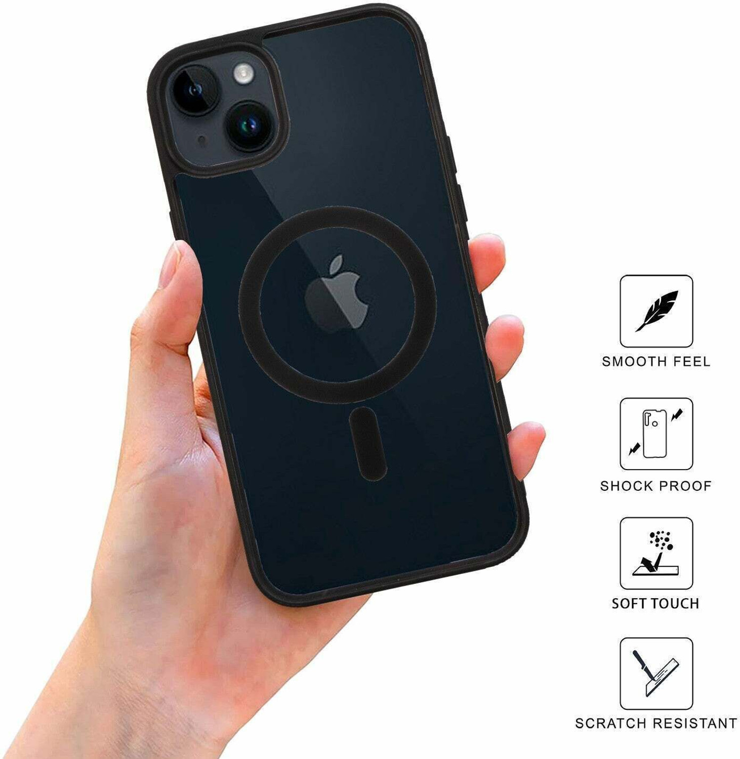 Image of Sprig Transparent Magnetic Back Cover for Apple iPhone 14, Apple iPhone 14, iPhone 14