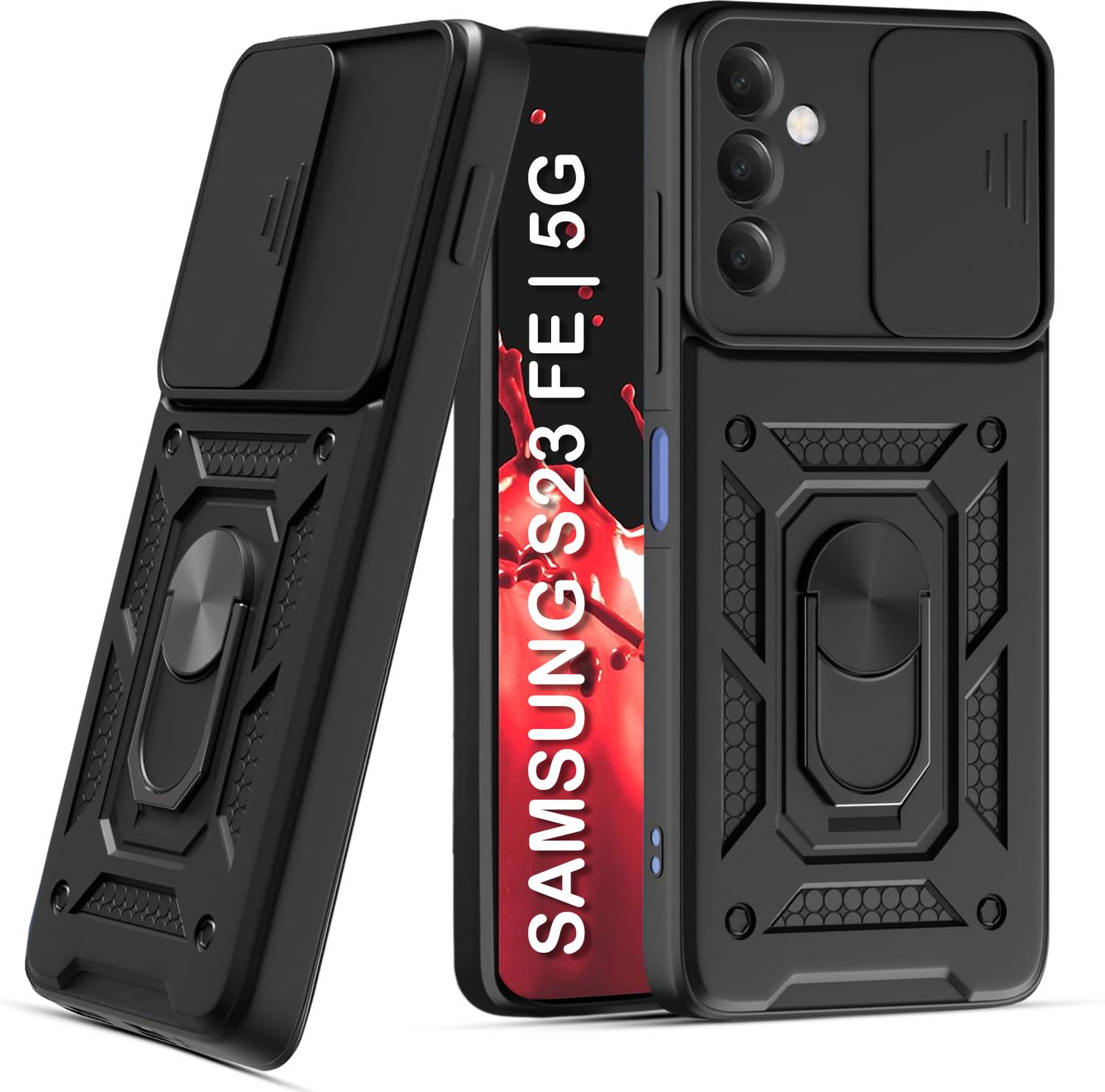 CRAFTIFY Back Cover for Samsung Galaxy S23 Fe 5G Black - Image 1