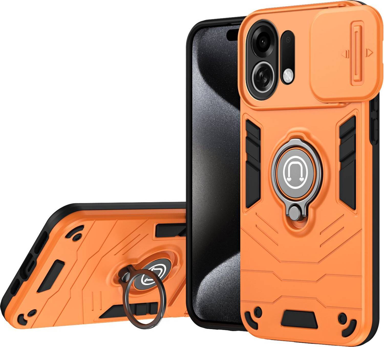 Vikeko Back Cover for Oppo K13 Turbo Pro 5G Orange - Image 1