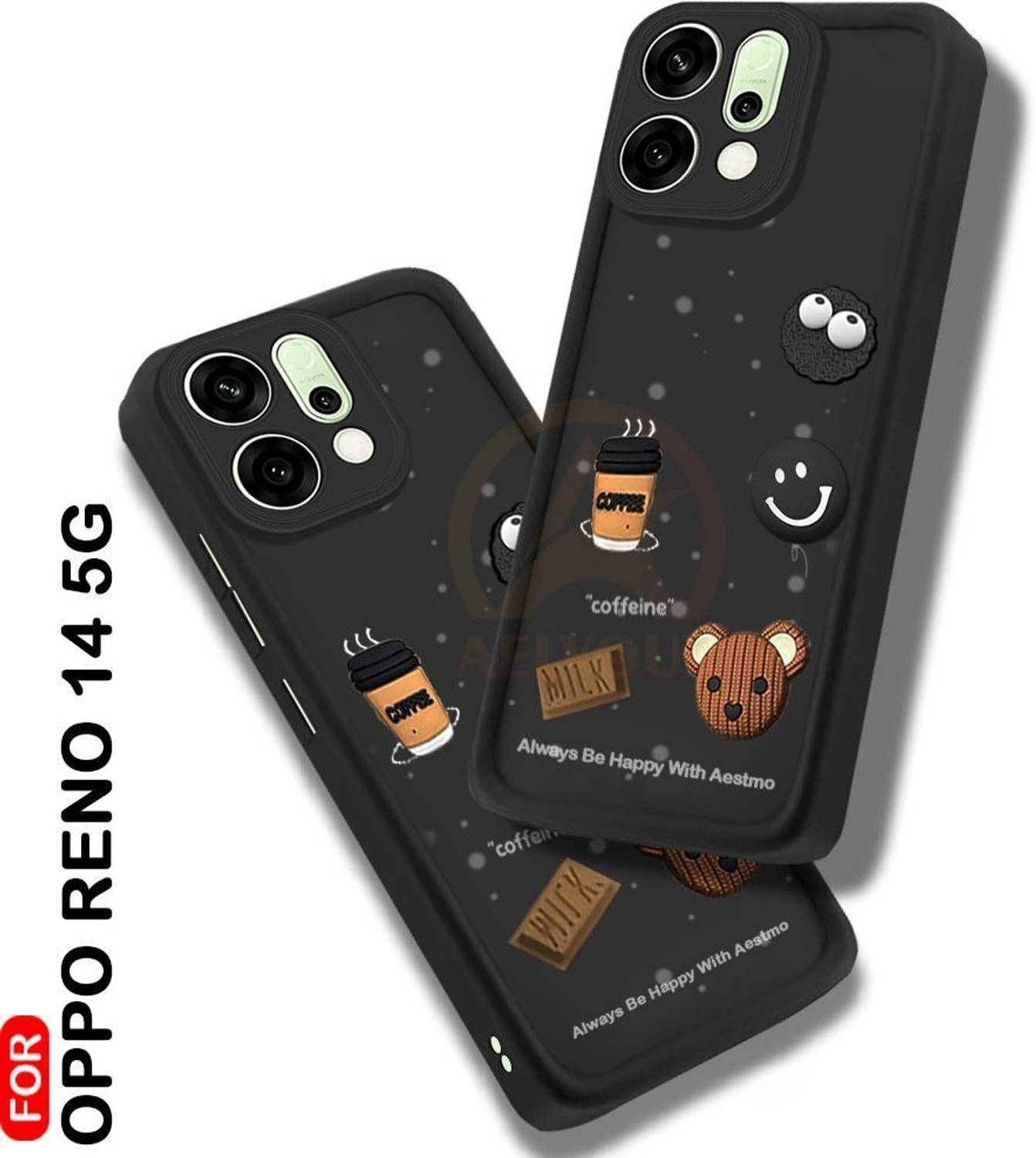 AelVouX Back Cover for Oppo Reno 14 5G