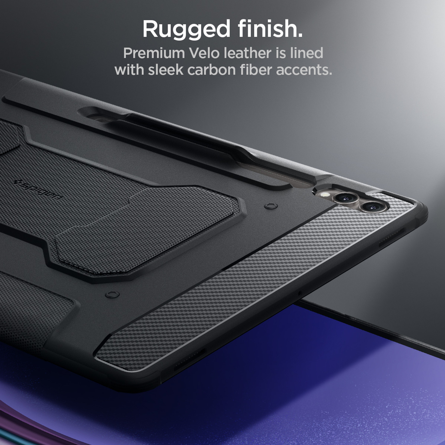 Image of Spigen Rugged Armor Pro Back Cover for Samsung Galaxy Tab S10 Ultra, Samsung Galaxy Tab S9 Ultra, Samsung Galaxy Tab S8 Ultra