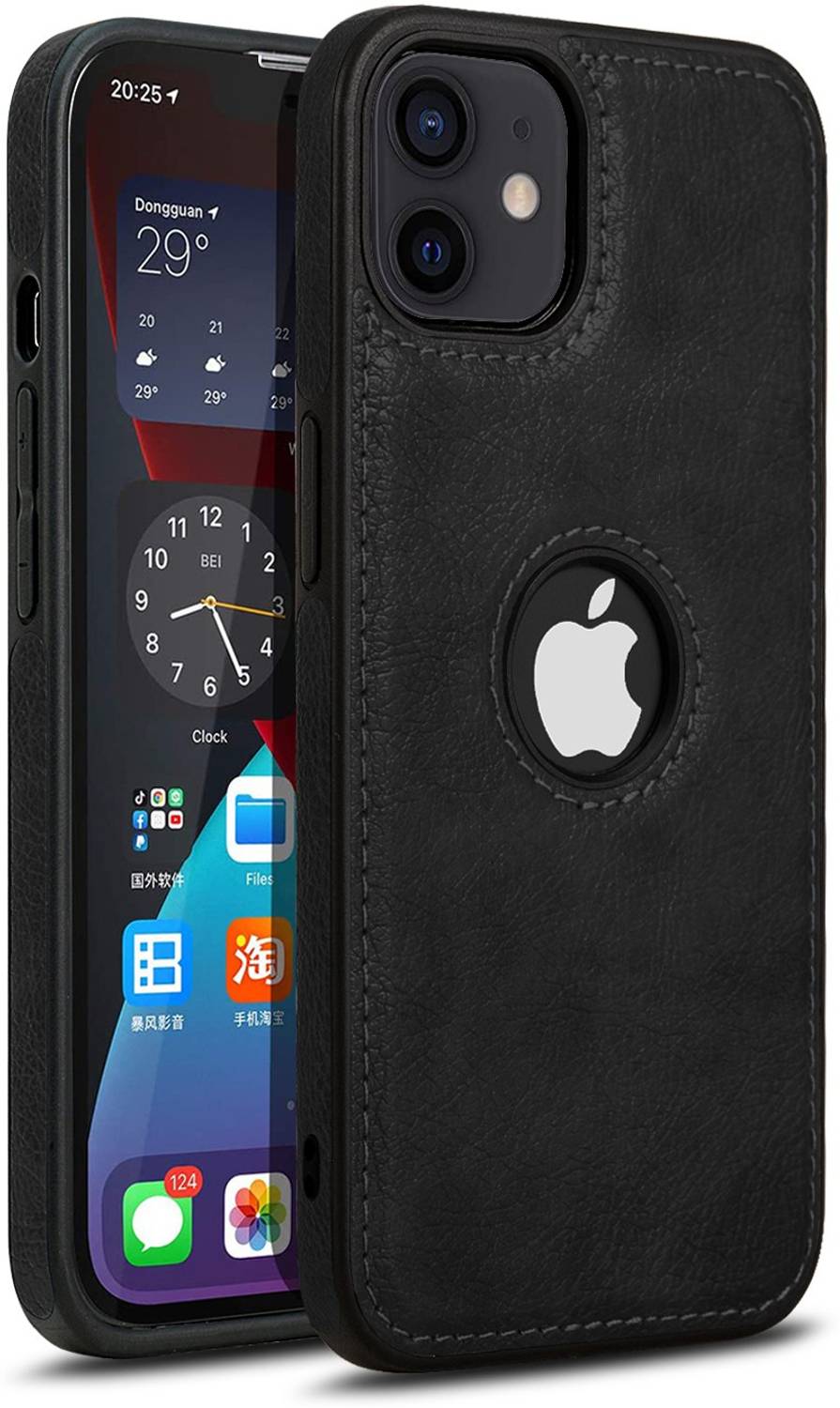 Pikkme Back Cover for iPhone 12, 12 Pro, Black - Image 1