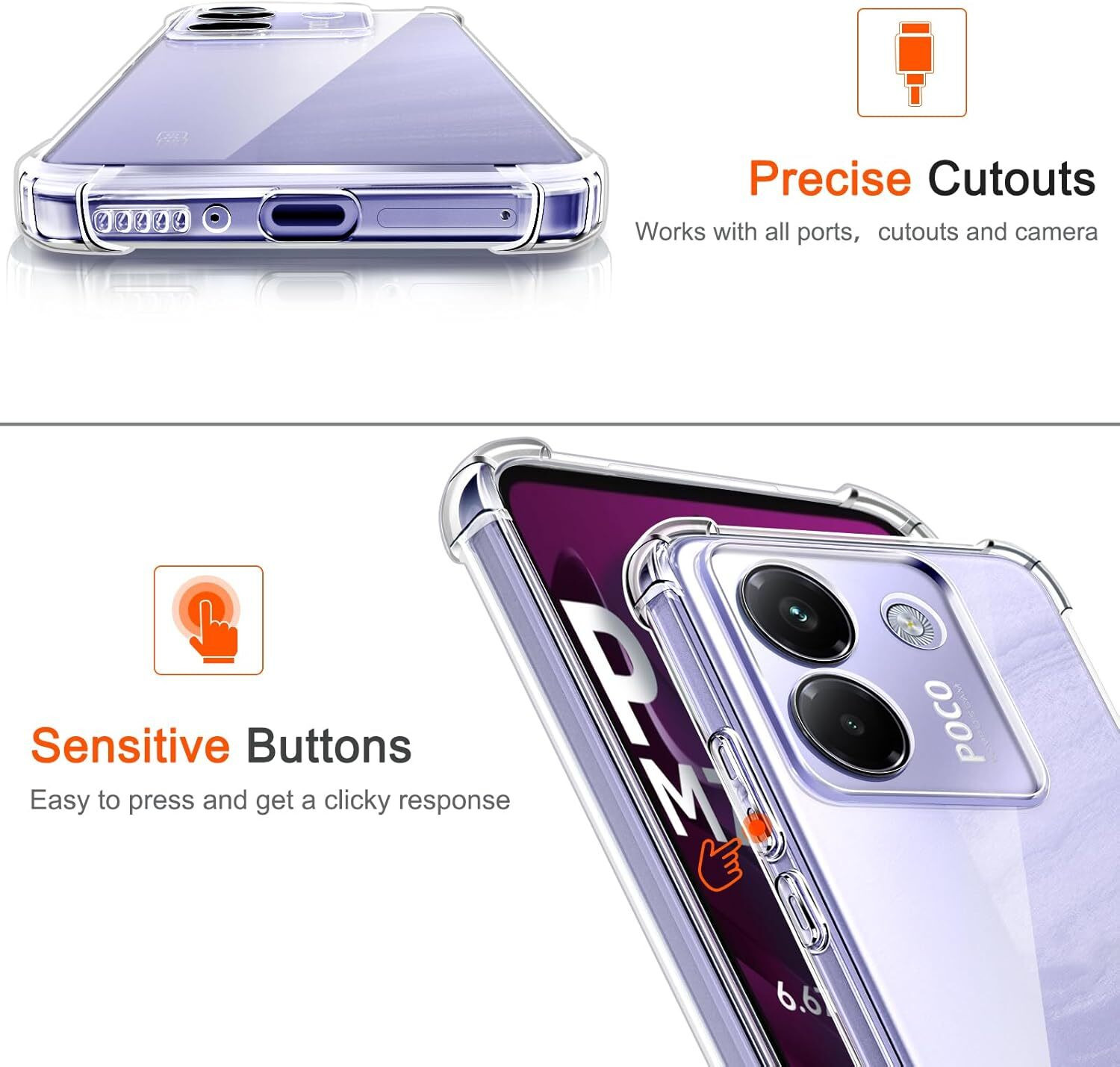 Image of Casodon Back Cover for Poco M7 Pro