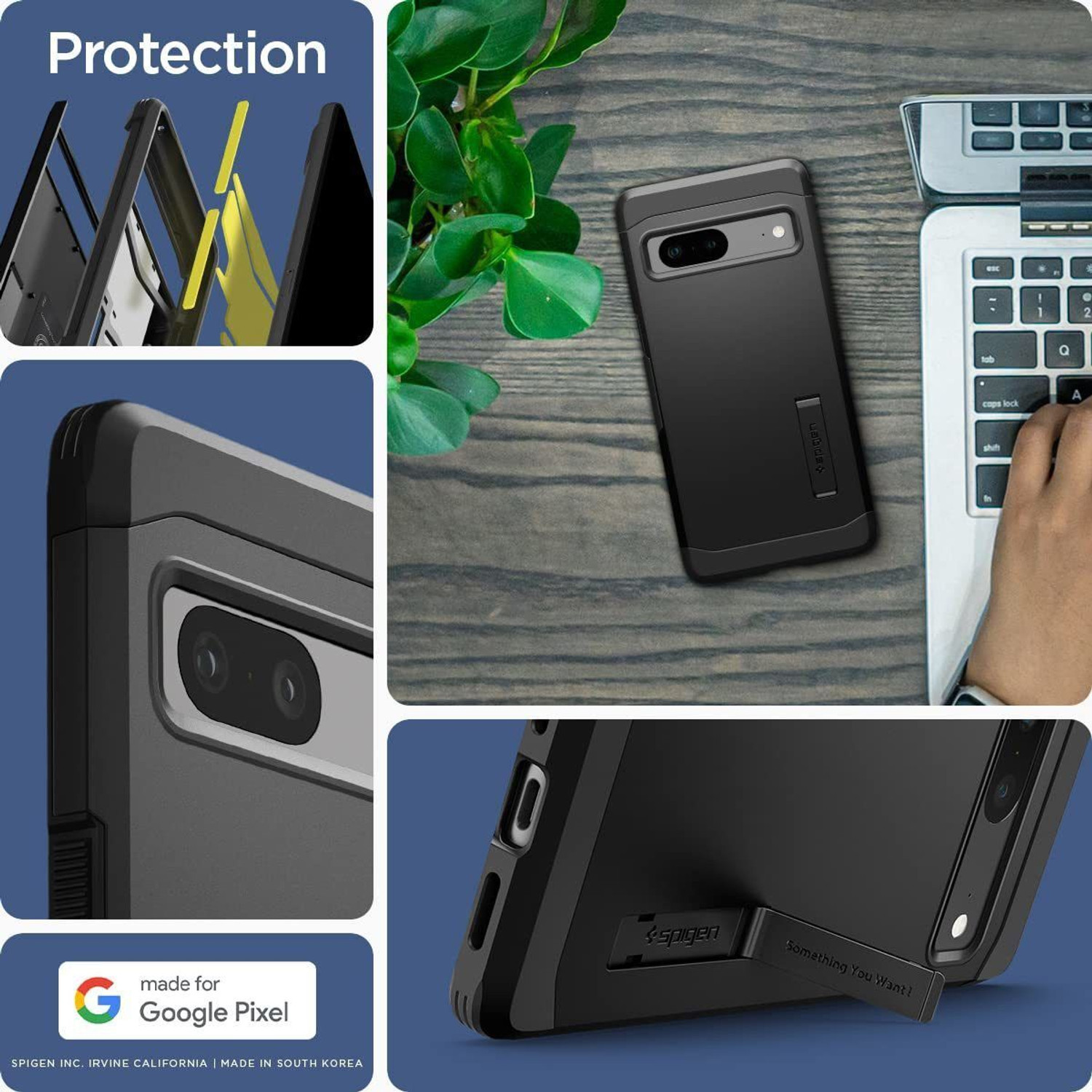 Image of Spigen Tough Armor Back Cover for Google Pixel 7