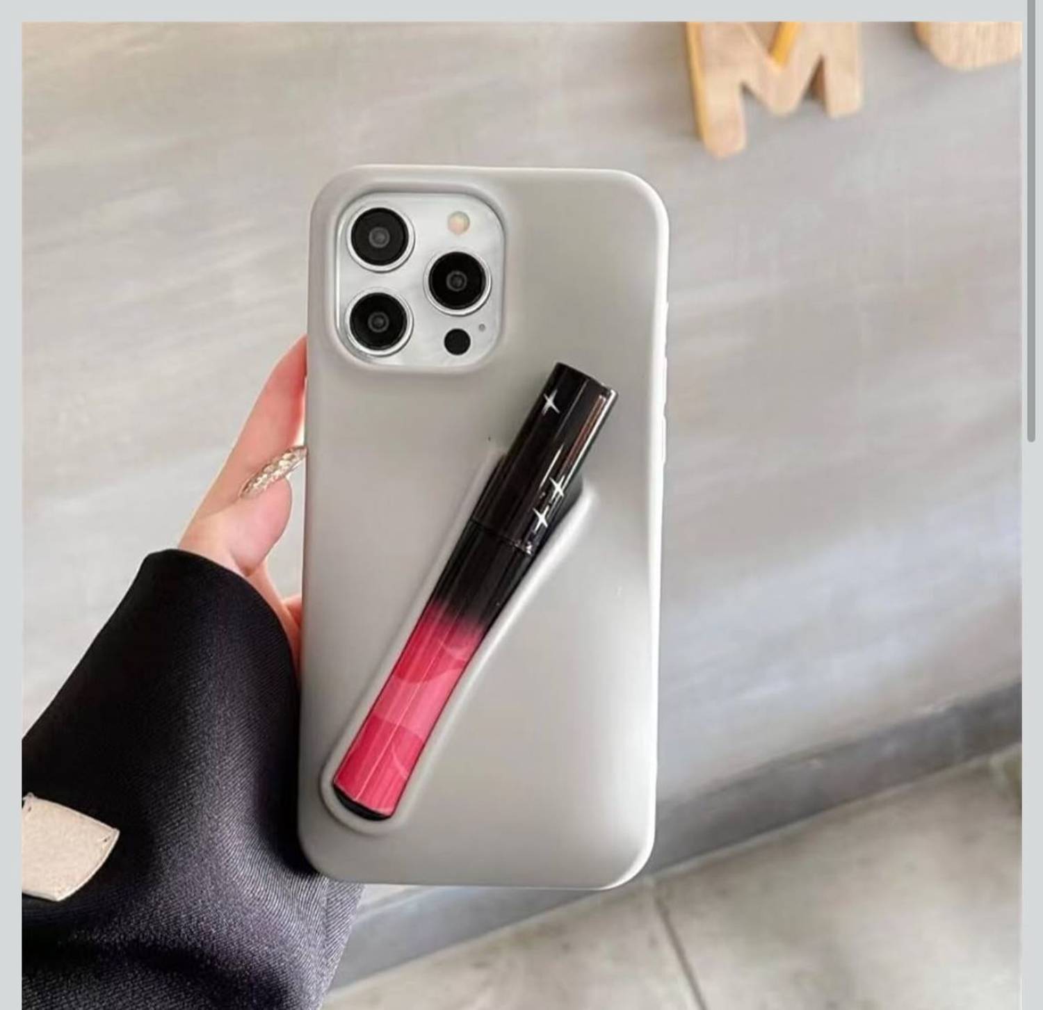 TEMHUB Back Cover for RHODE LIP GLOSS HOLDER CASE IPHONE 17