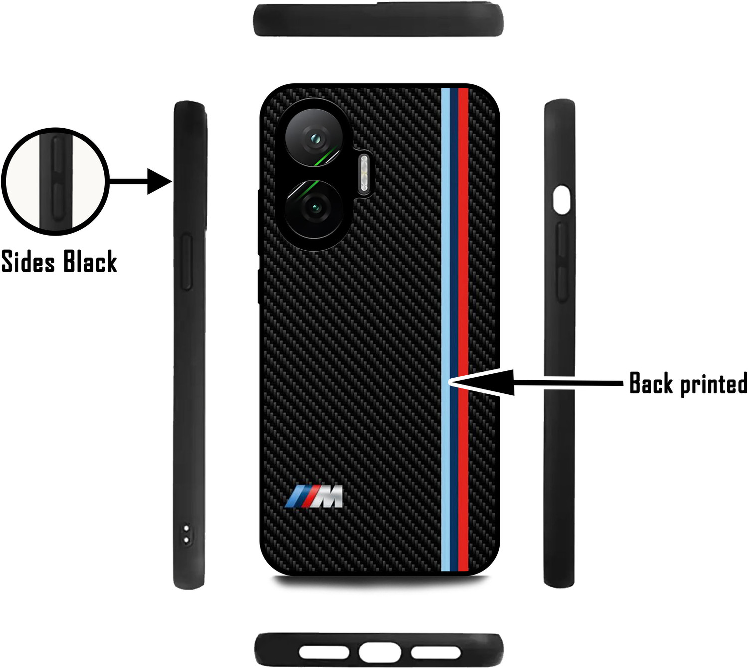 Image of MOBECARE Back Cover for POCO F7 BMW, LOGO, BMW LOGO, UNIQUE, TRENDING, COOL