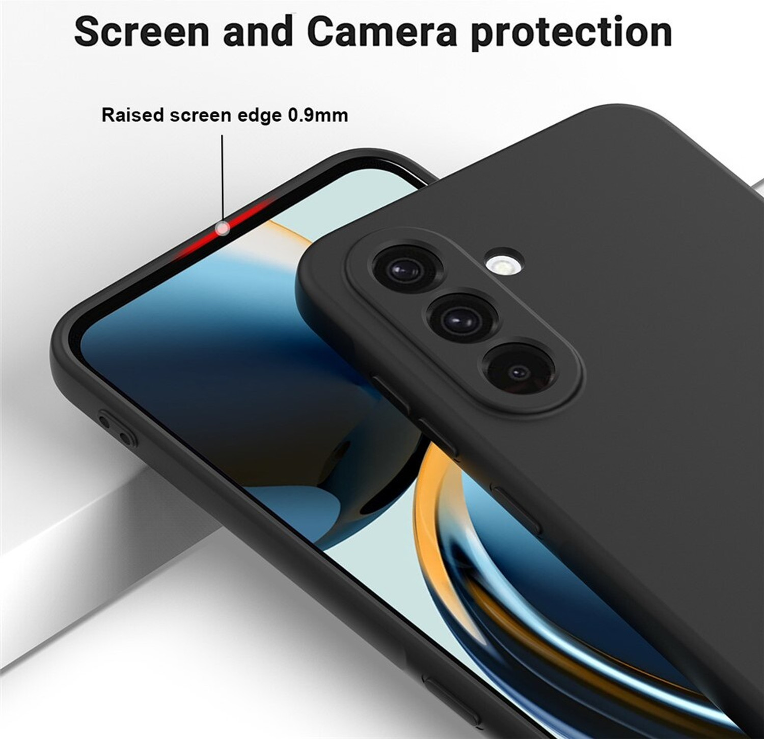 Image of Casotec Back Cover for Samsung Galaxy A36 5G (Black, Silicon, Pack of: 1)