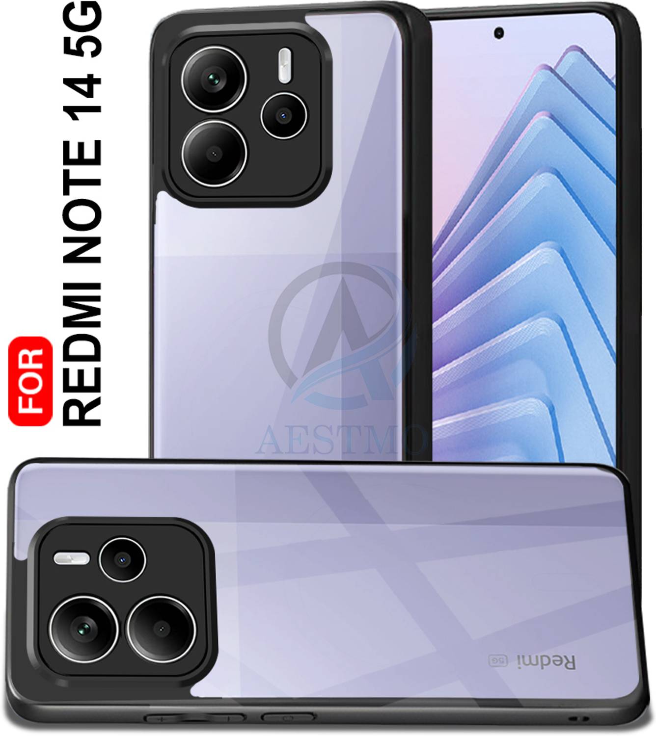 AESTMO Back Cover for Redmi Note 14 5G