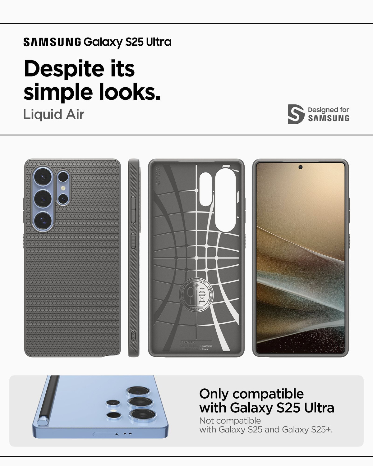 Image of Spigen Liquid Air Back Cover for Samsung Galaxy S25 Ultra