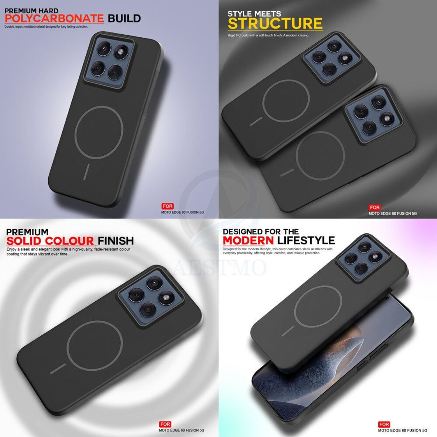 Image of AESTMO Back Cover for MOTOROLA Edge 60 Fusion 5G