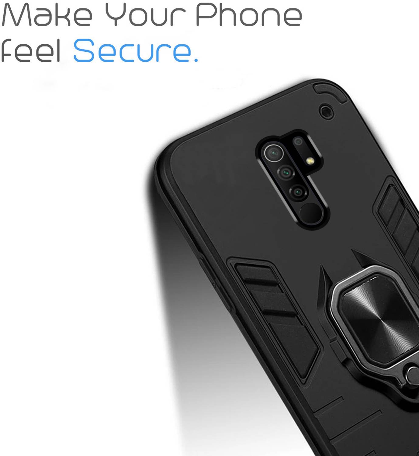 Meephone Back Cover for Mi Redmi 9 Prime Black - Image 4
