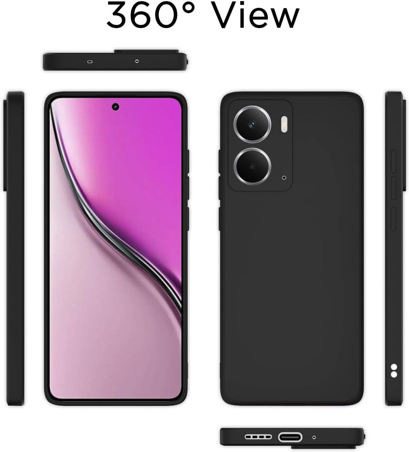 VAPRIF Back Cover for realme P3 5G Black - Image 4