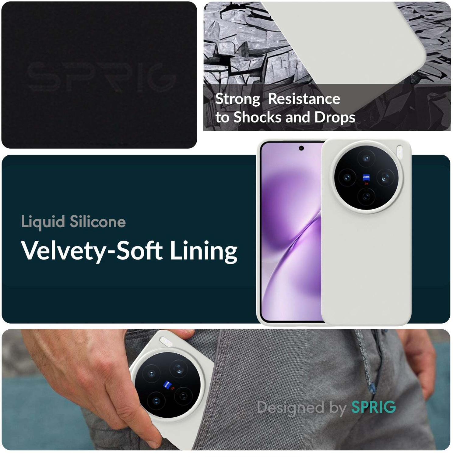 Image of Sprig Back Cover for VIVO X200T, X200T, Vivo X200T