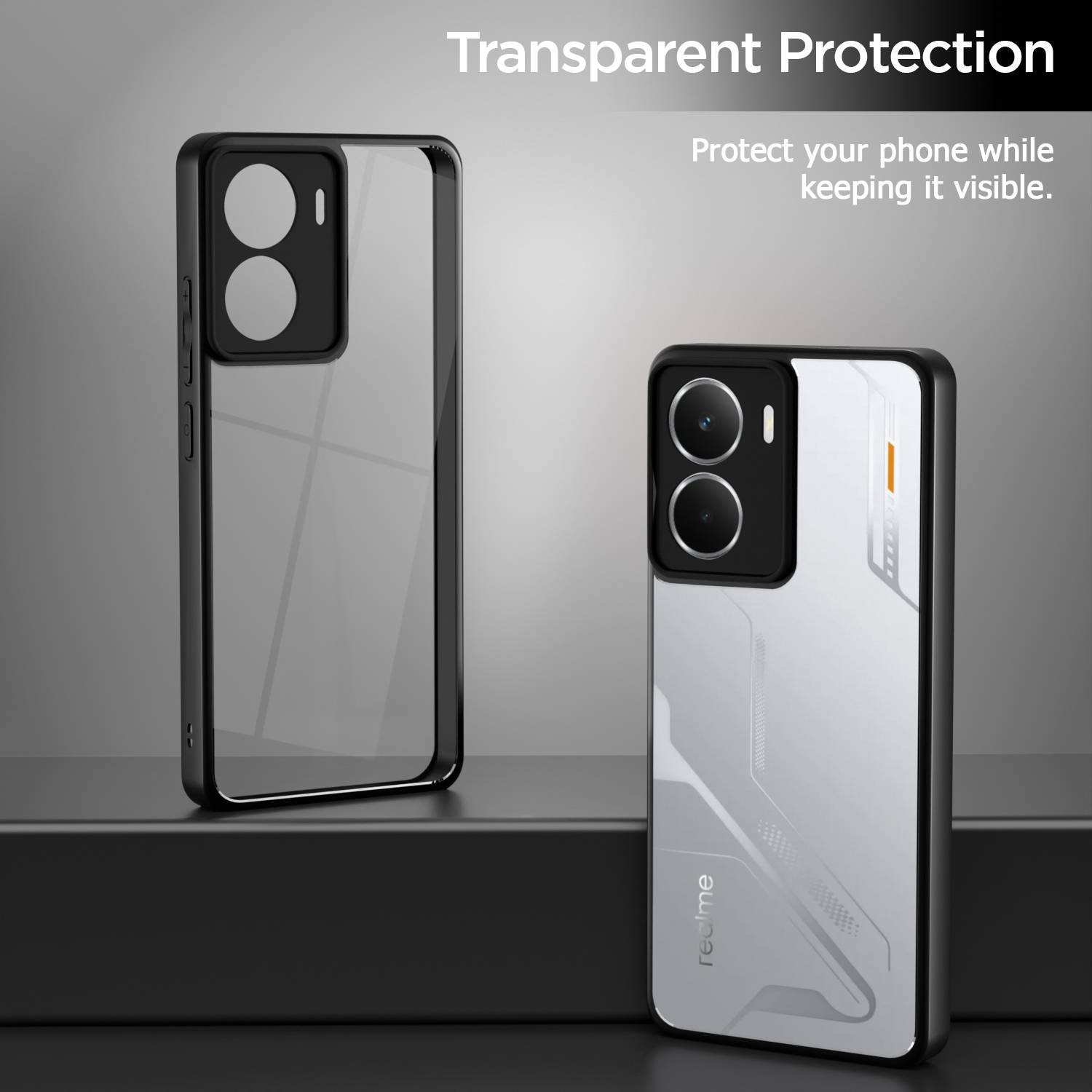 Pikkme Back Cover for realme P3 5G Black - Image 3