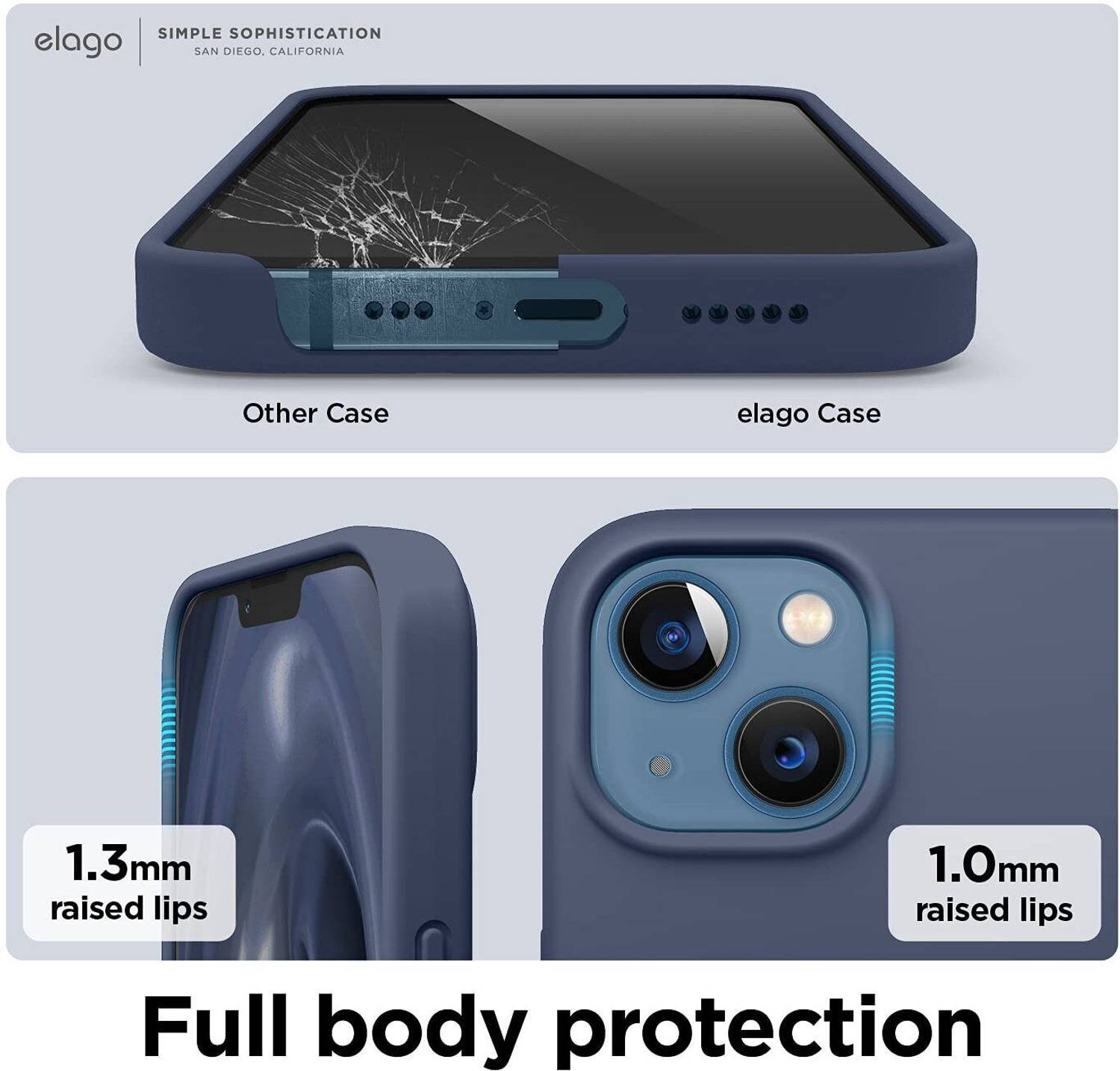 Celvas Blue Back Cover for Apple iPhone 13 - Image 4