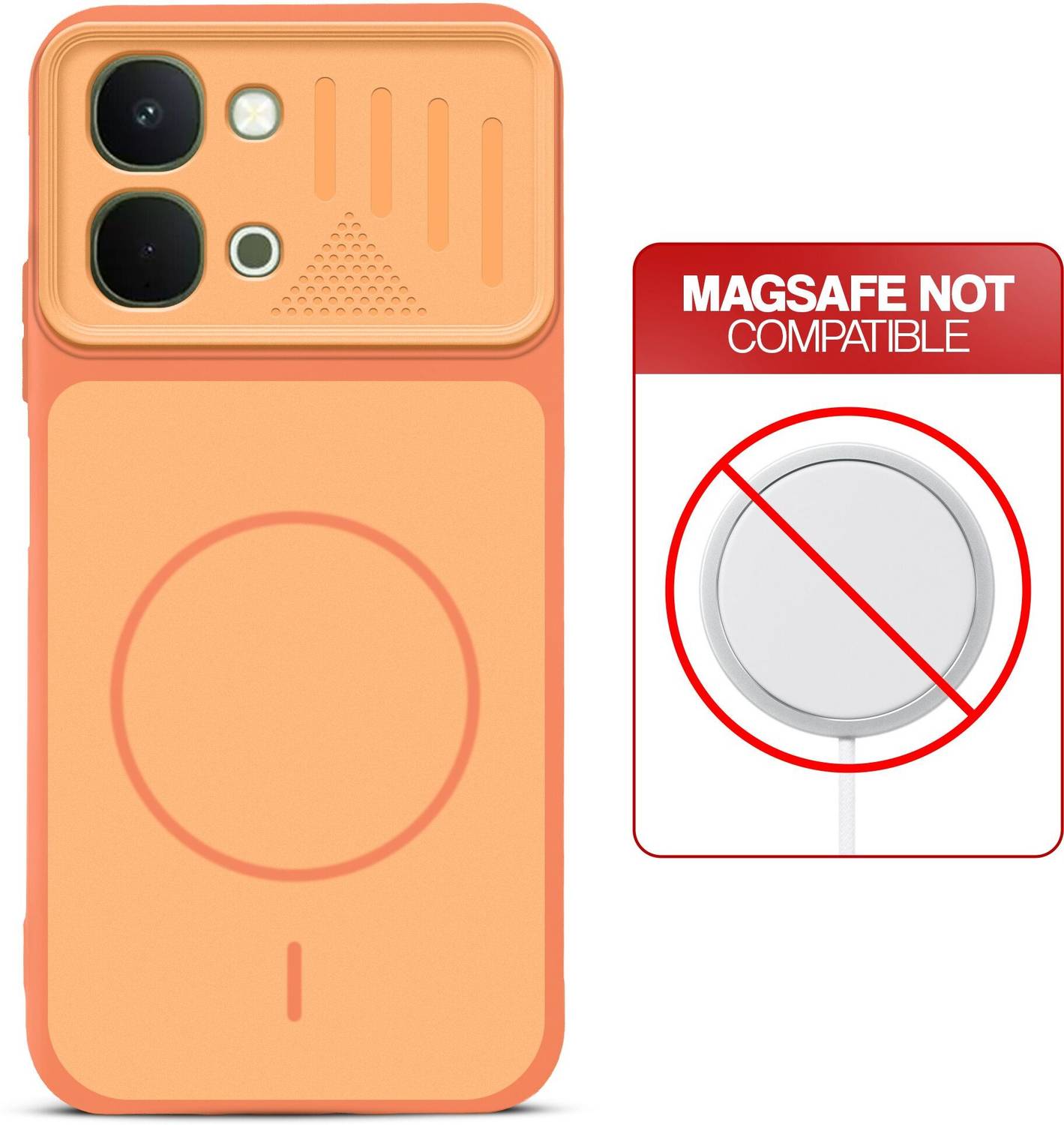 Mr. Case Back Cover for Vivo T5x 5G Orange - Image 4