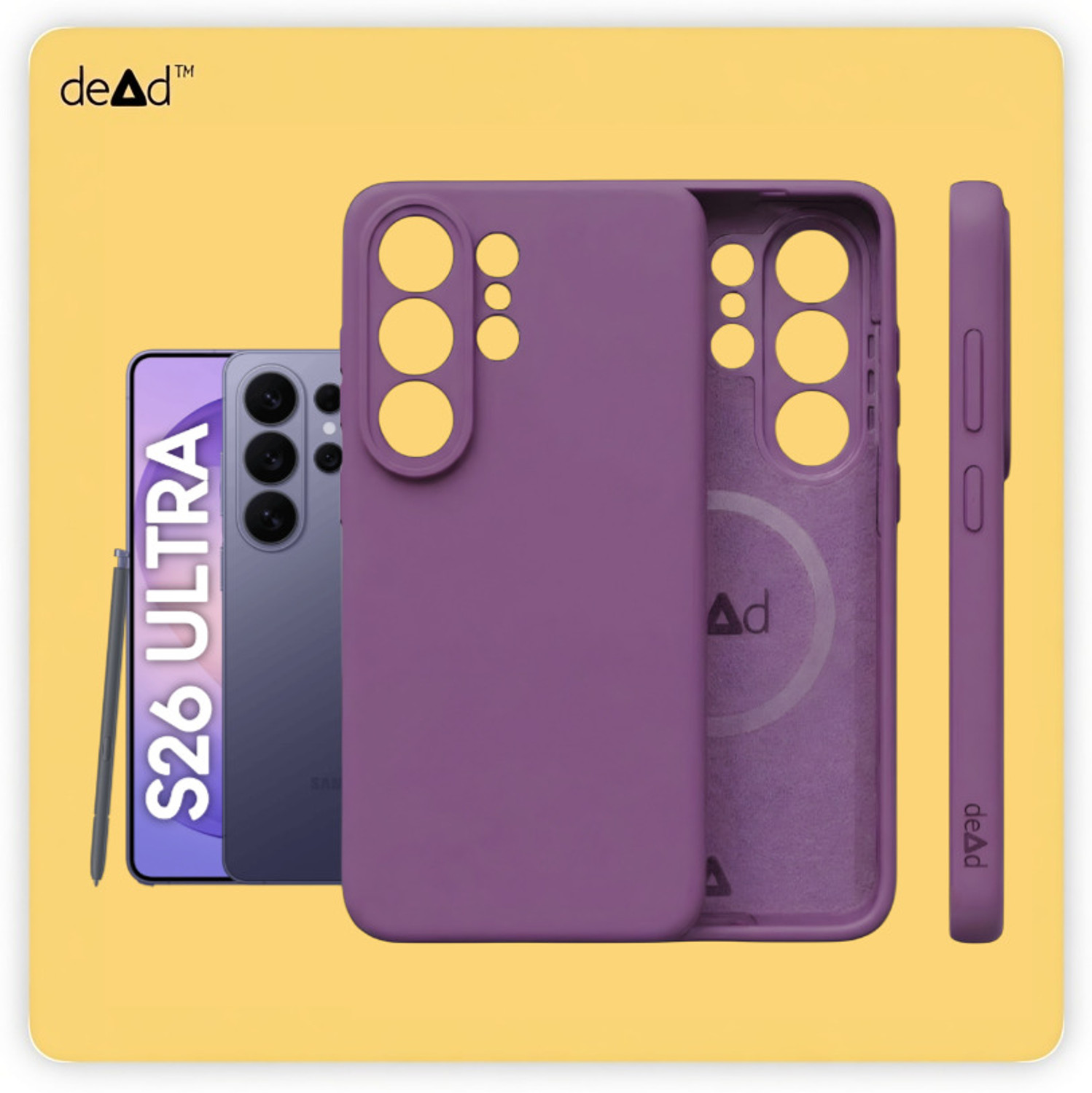 Image of dead Back Cover for Samsung Galaxy S26 Ultra 5G (Purple, Magsafe, Silicon, Pack of: 1)