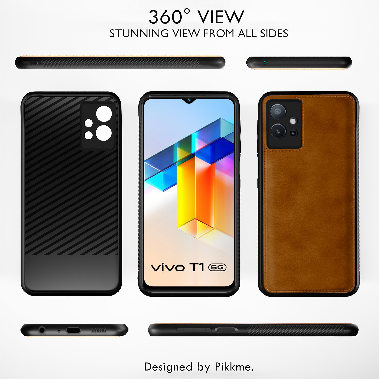Image of Pikkme Back Cover for Vivo T1 5G