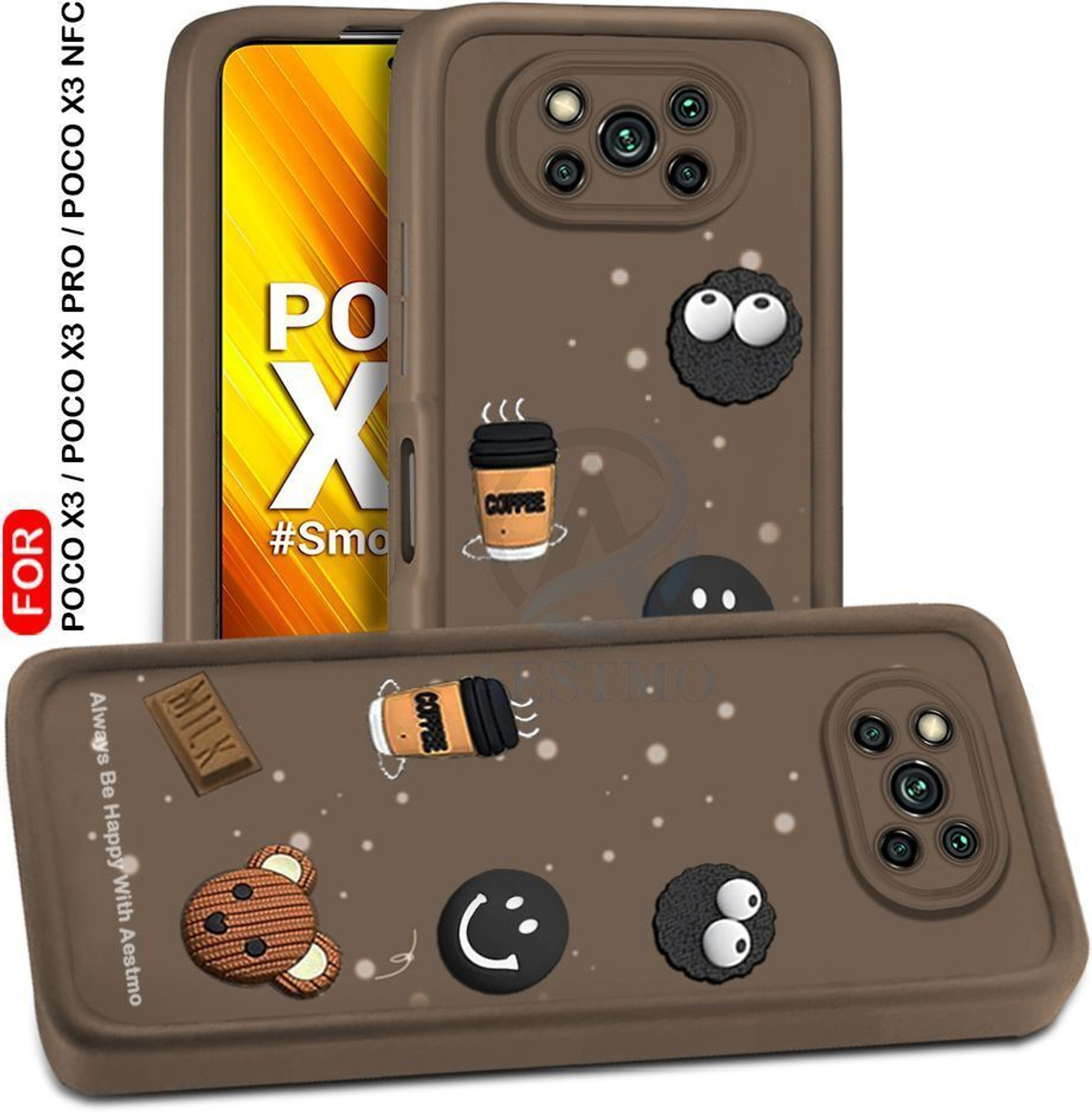 Image of AESTMO Back Cover for Poco X3, Poco X3Pro, Poco X3 NFC