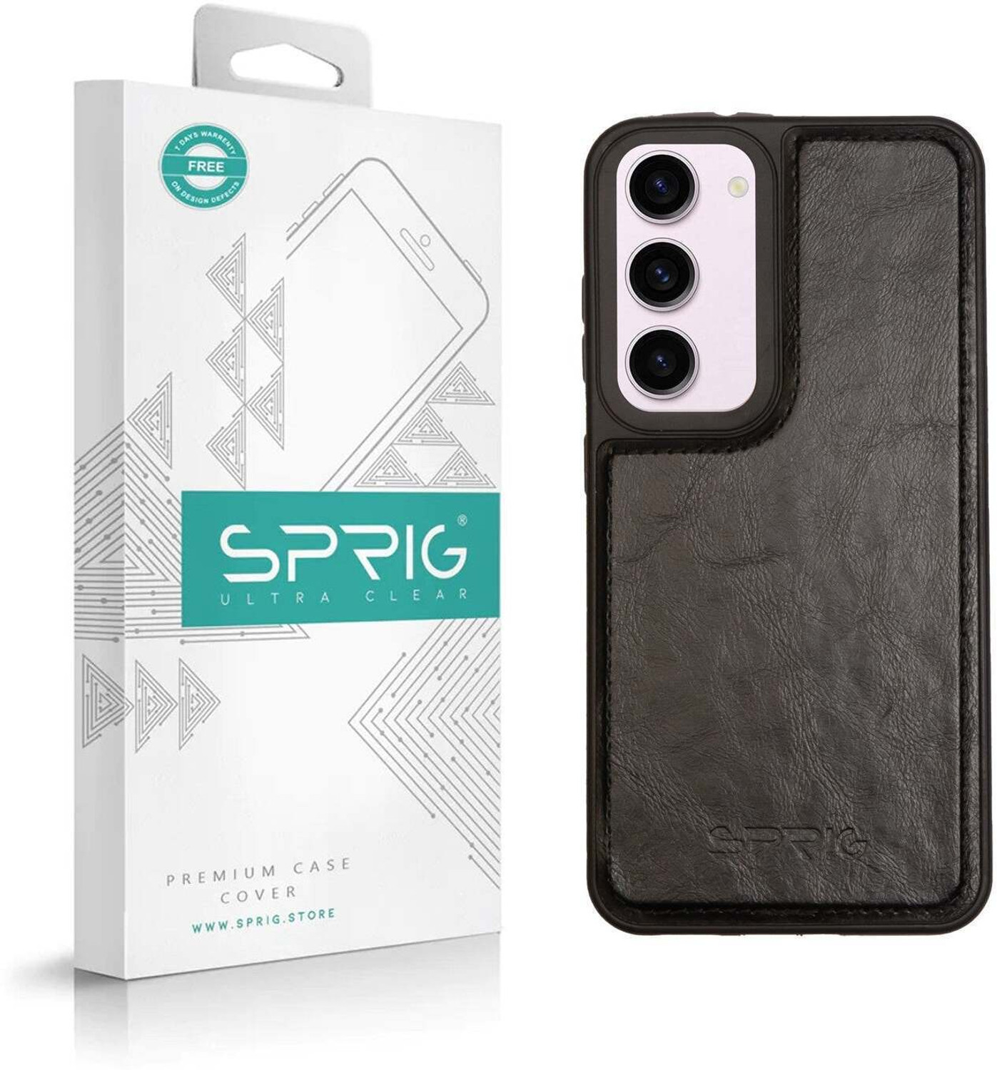 Image of Sprig Glossy Leather Back Cover for SAMSUNG Galaxy S23 5G, Samsung S23 5G, Galaxy S23 5G, S23 5G