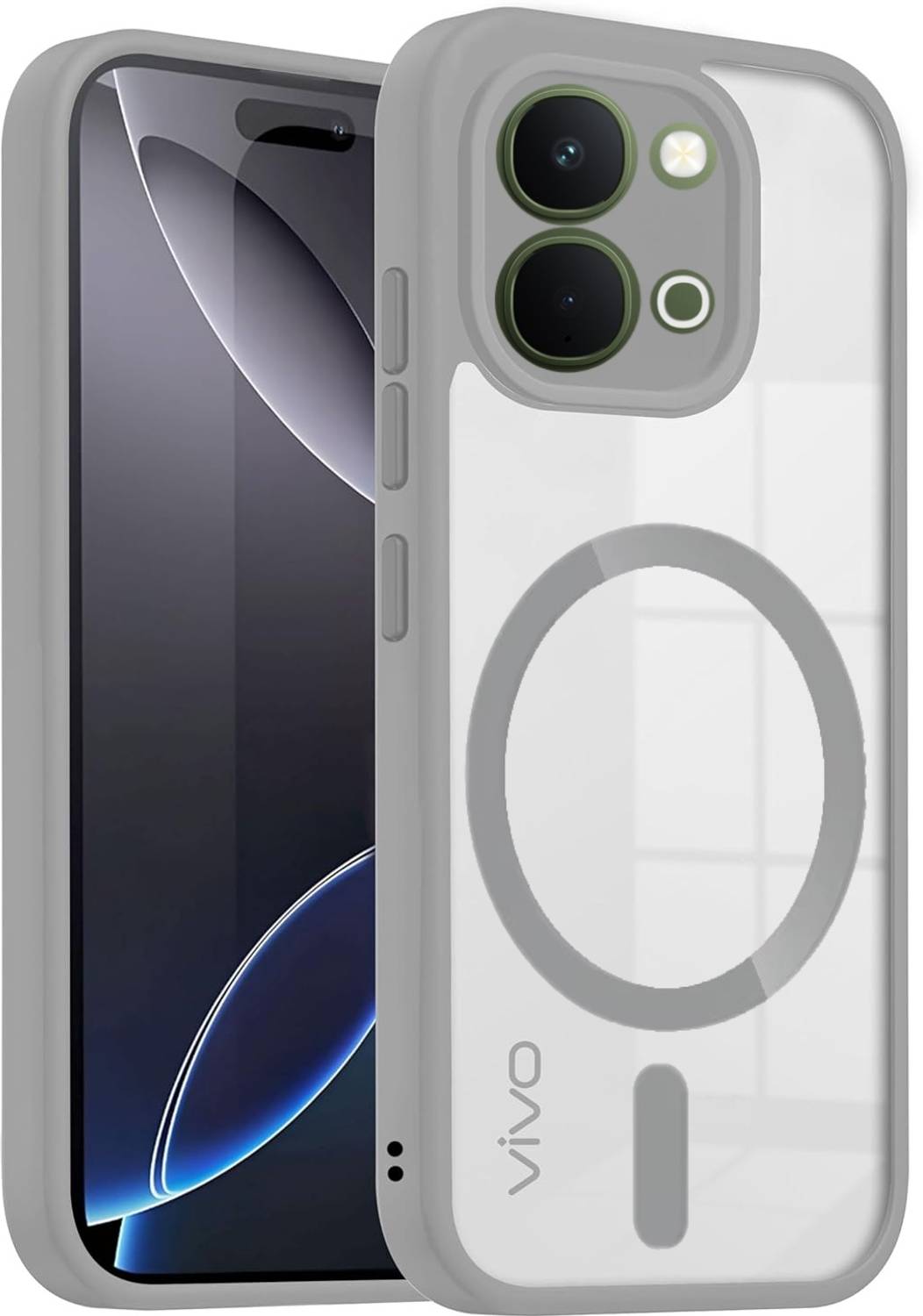 SYOTT Back Cover for vivo T5x 5G, Gray - Image 1