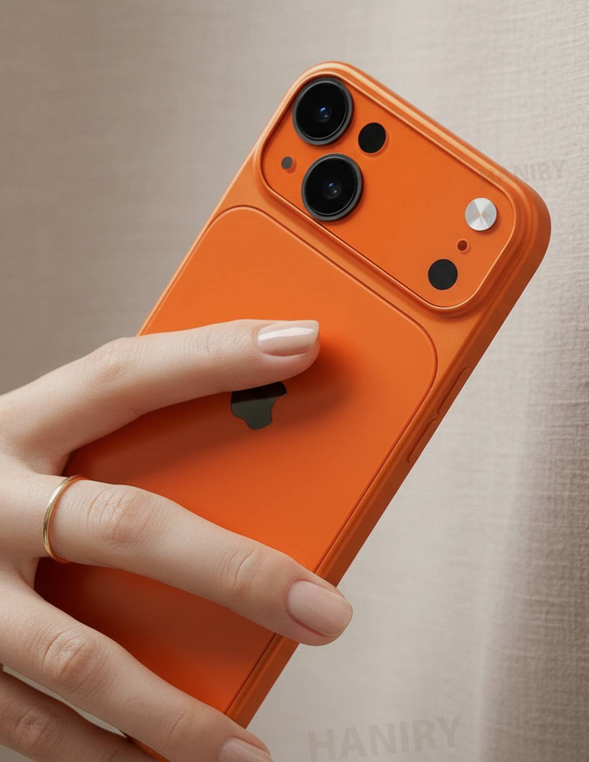 HANIRY Back Cover for iPhone 13 Orange - Image 2