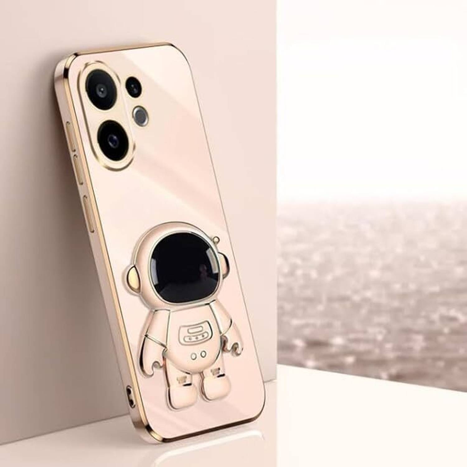 A3sprime Back Cover for vivo V60 5G with Cute 3D Cartoon Shaped Folding Mobile Stand Holder