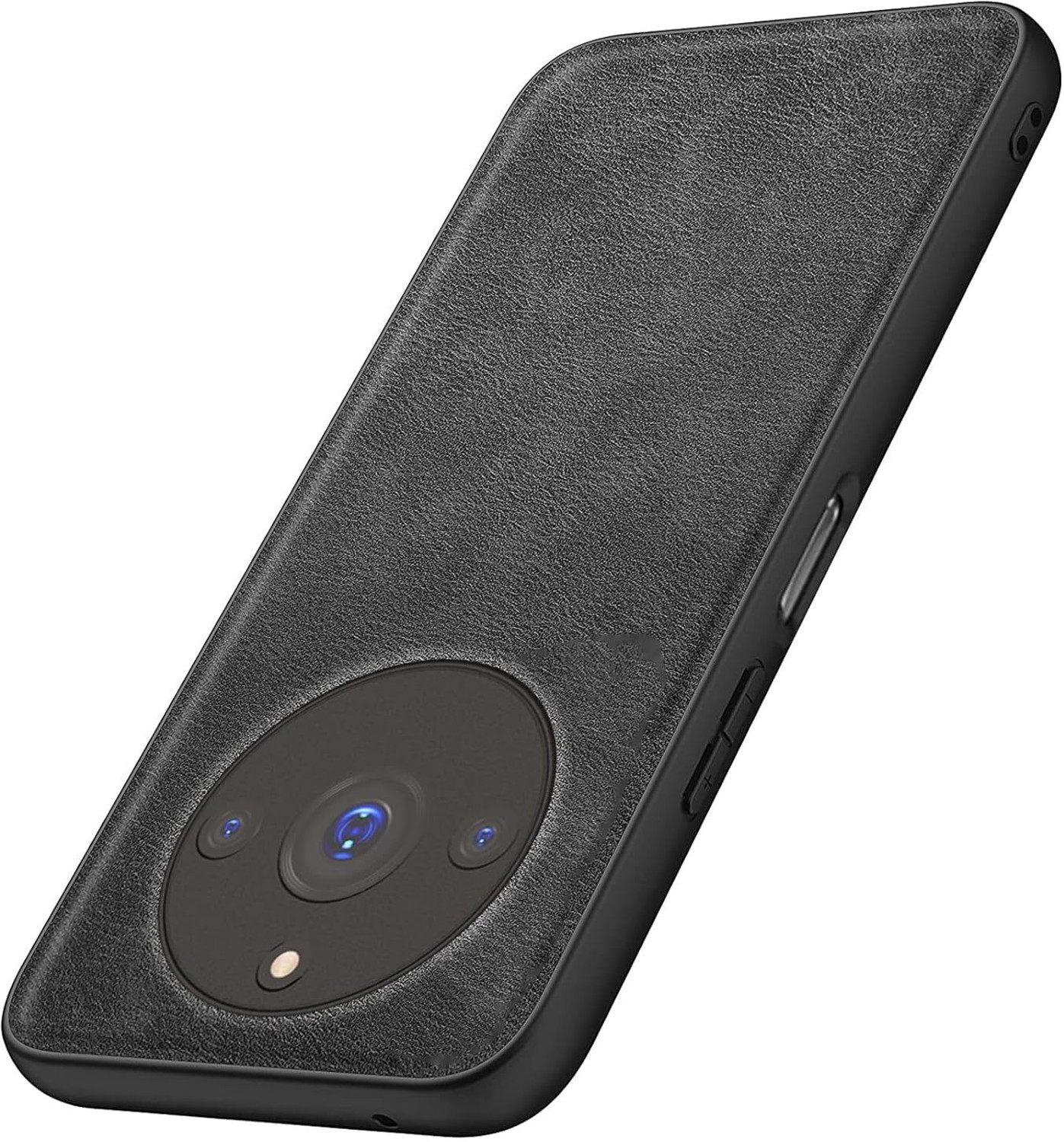Image of Hoccroxx Back Cover for Realme 11 Pro Plus, Faux Leather, Slim Shockproof Camera Protection Bumper Case